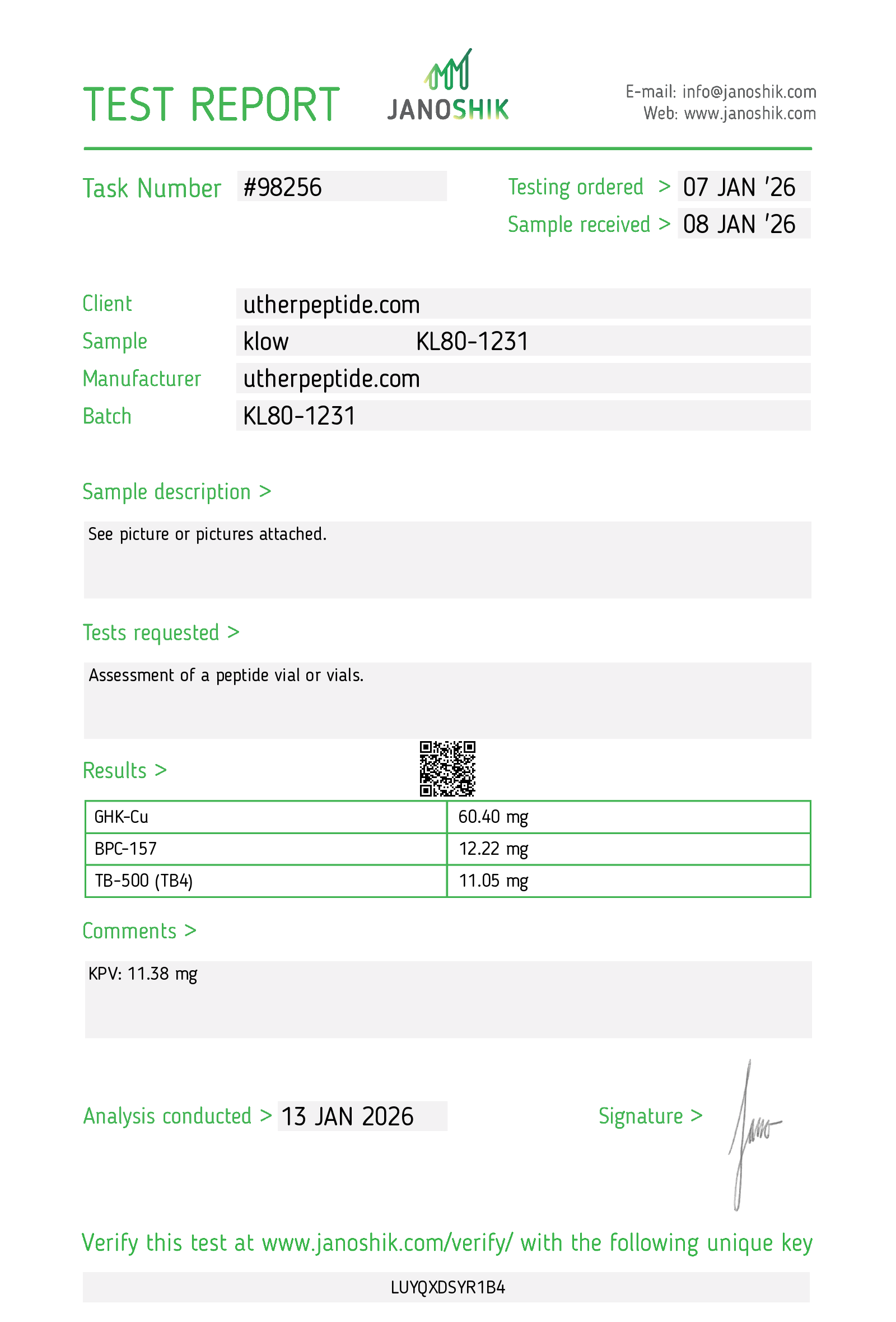 Certificate scan
