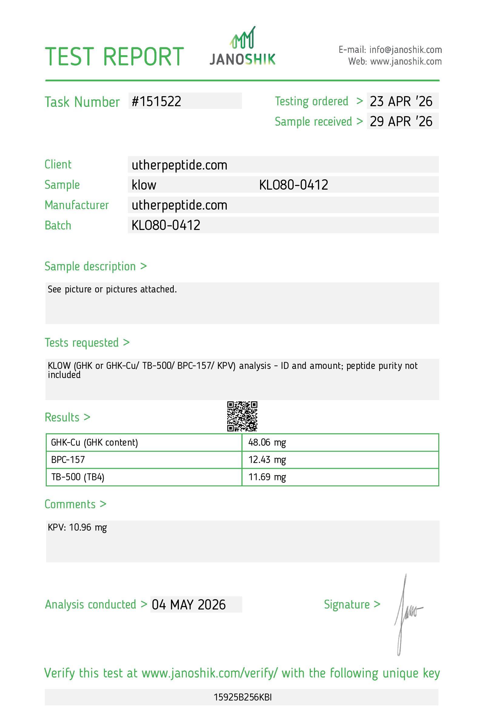Certificate scan
