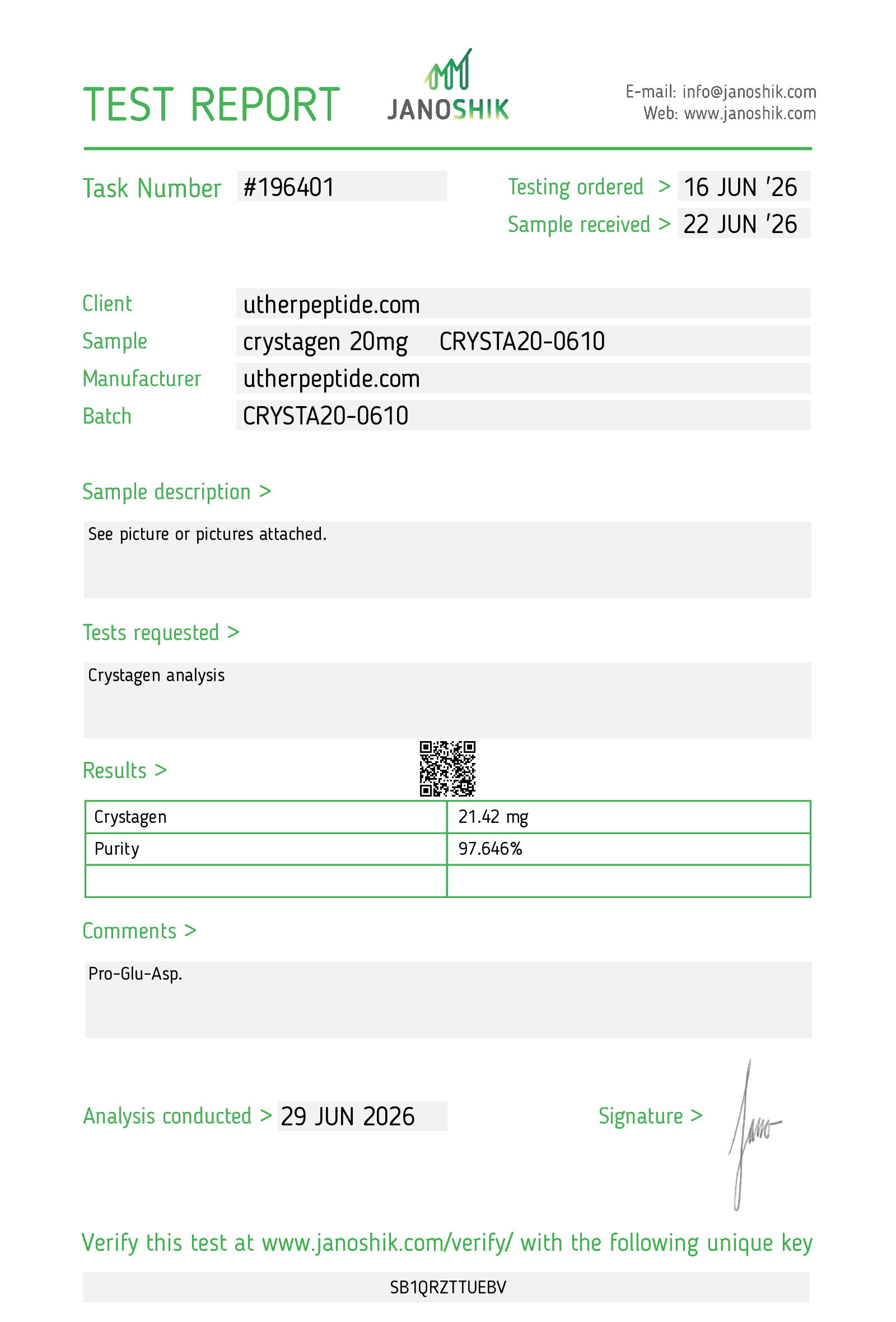 Certificate scan