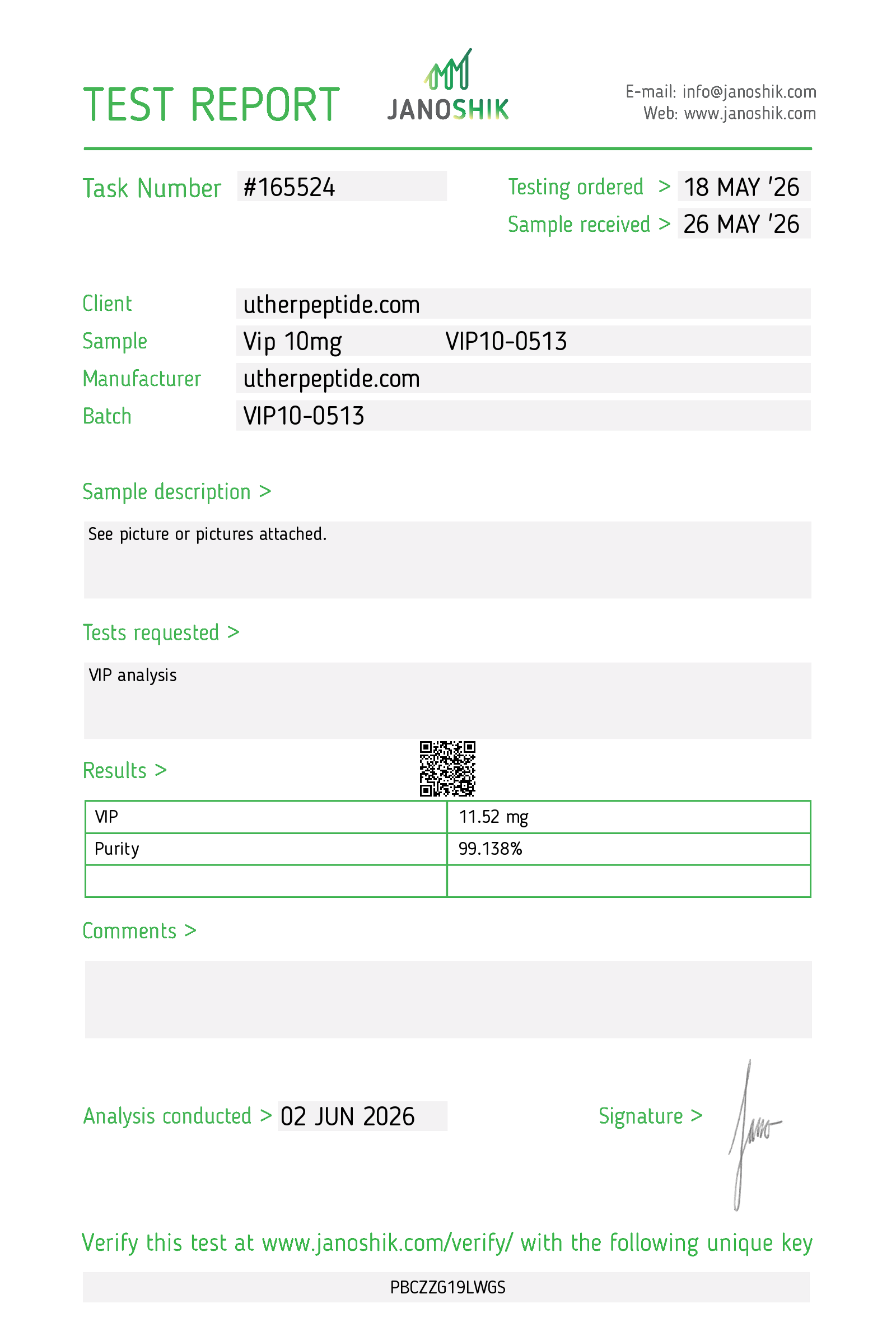 Certificate scan