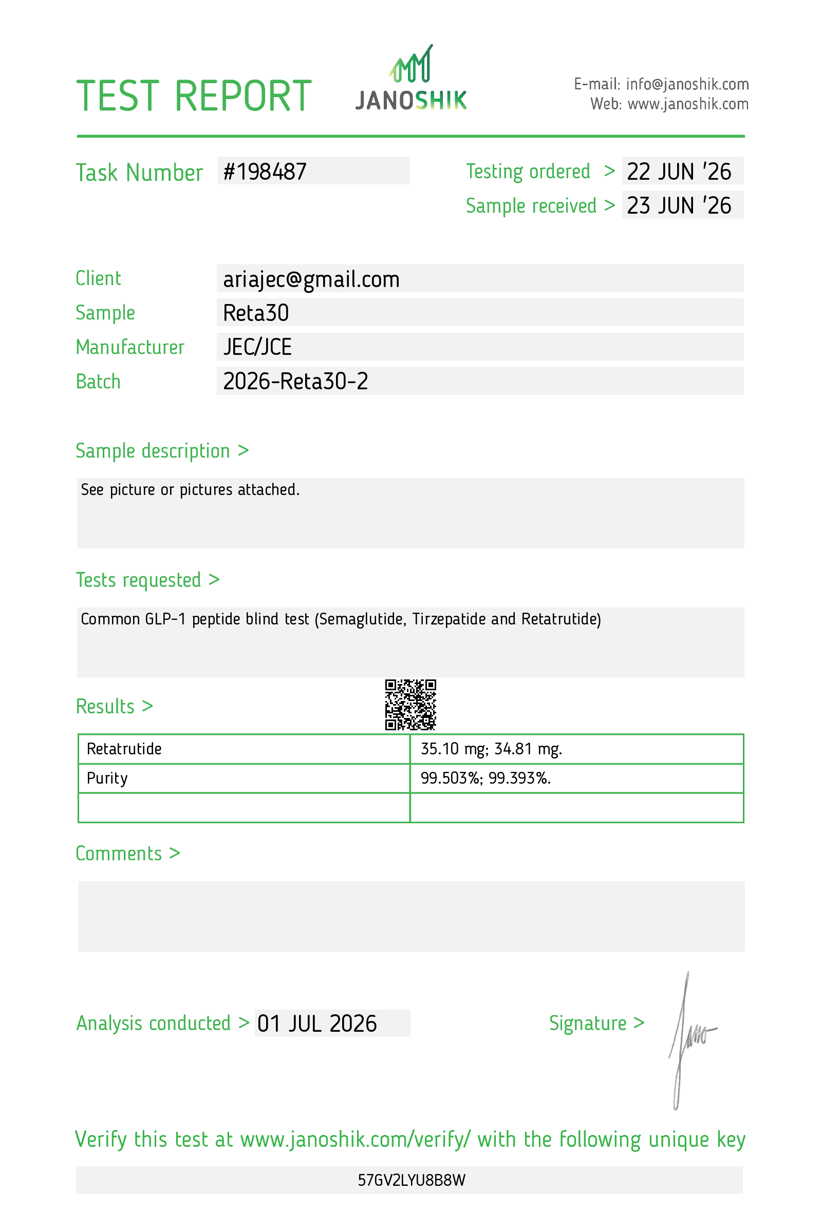 Certificate scan