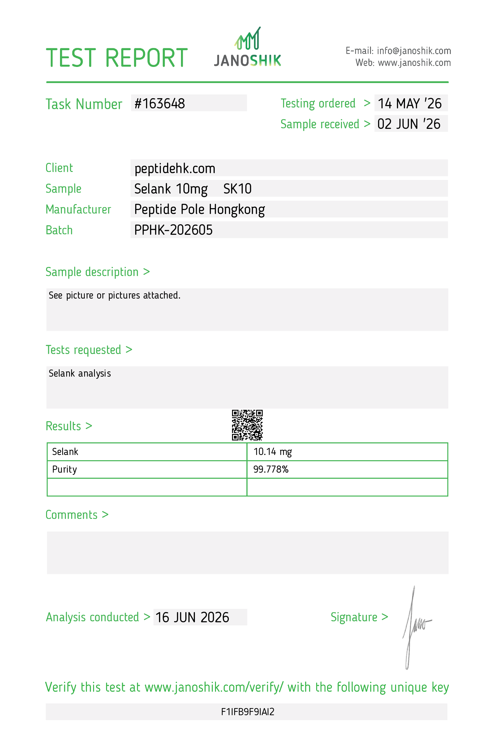Certificate scan