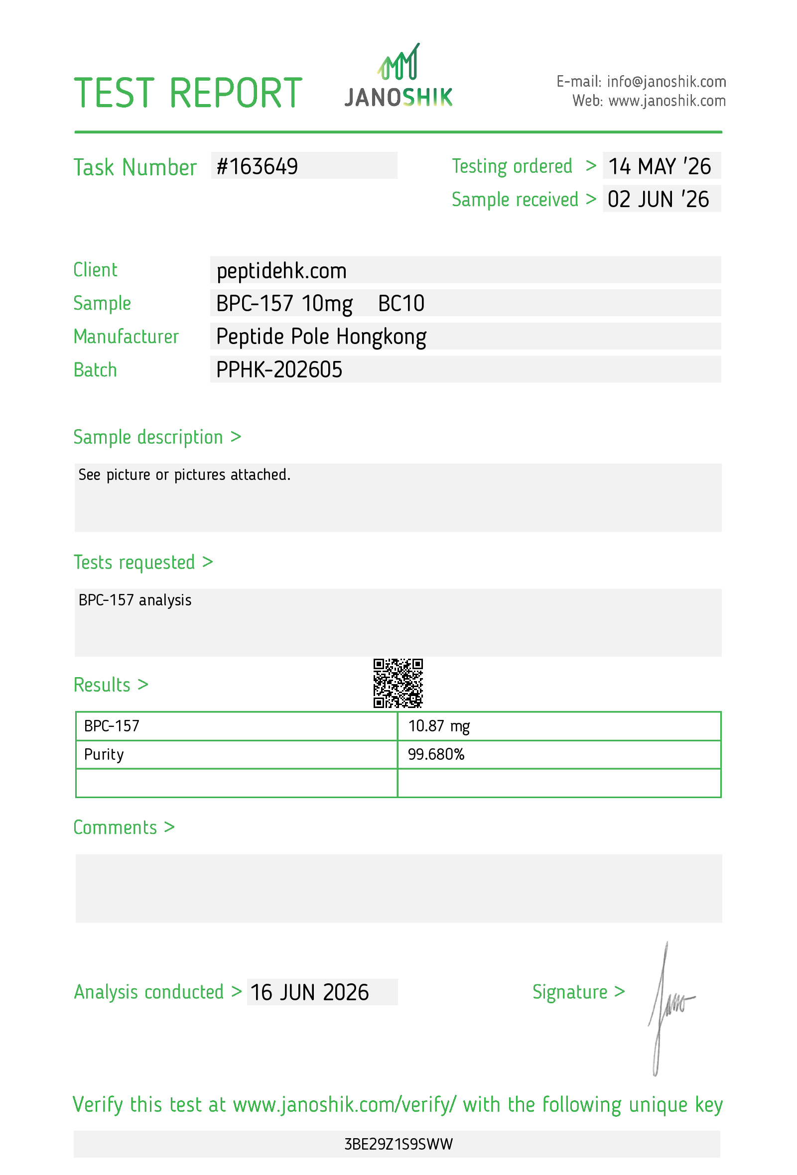 Certificate scan