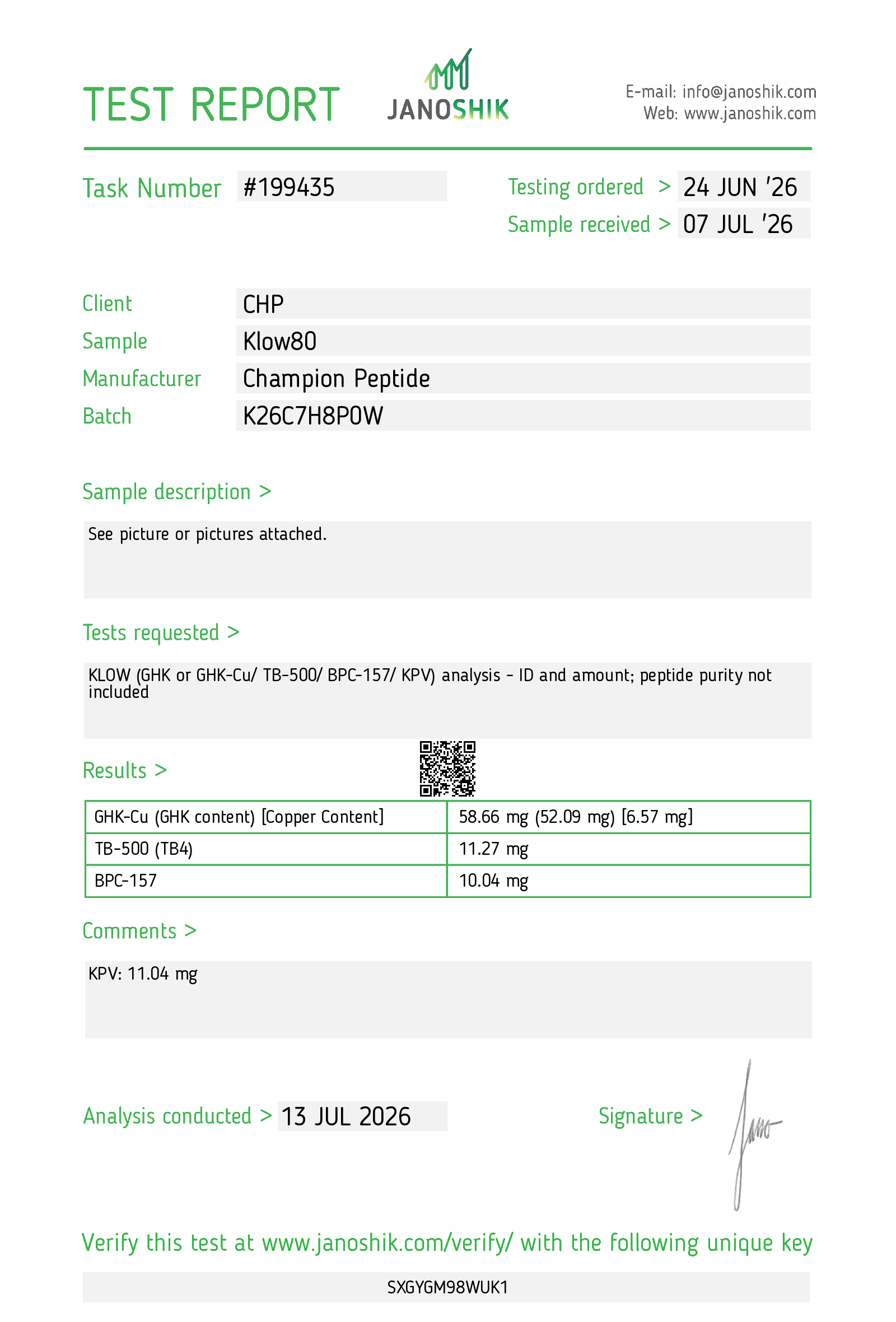 Certificate scan