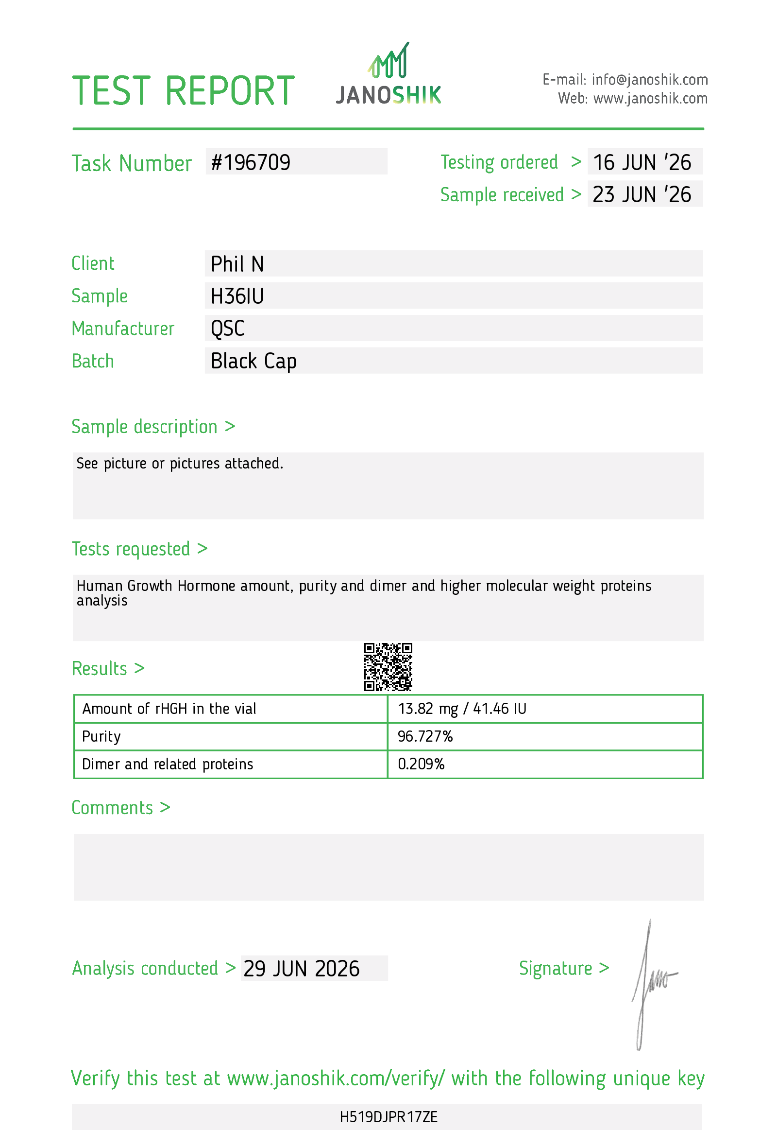 Certificate scan