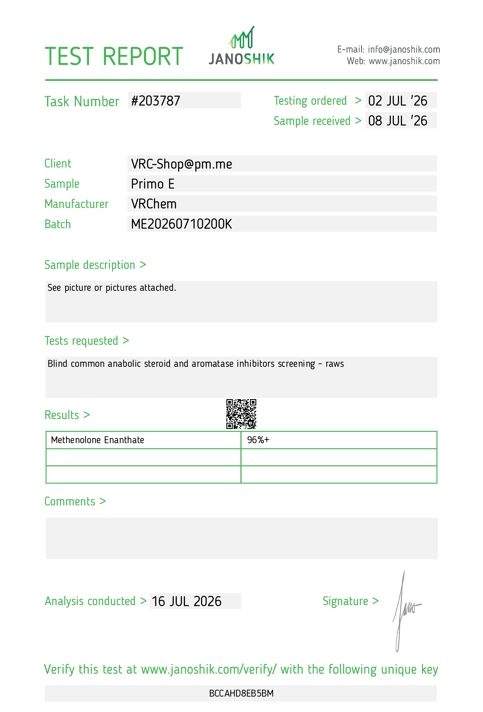 Certificate scan