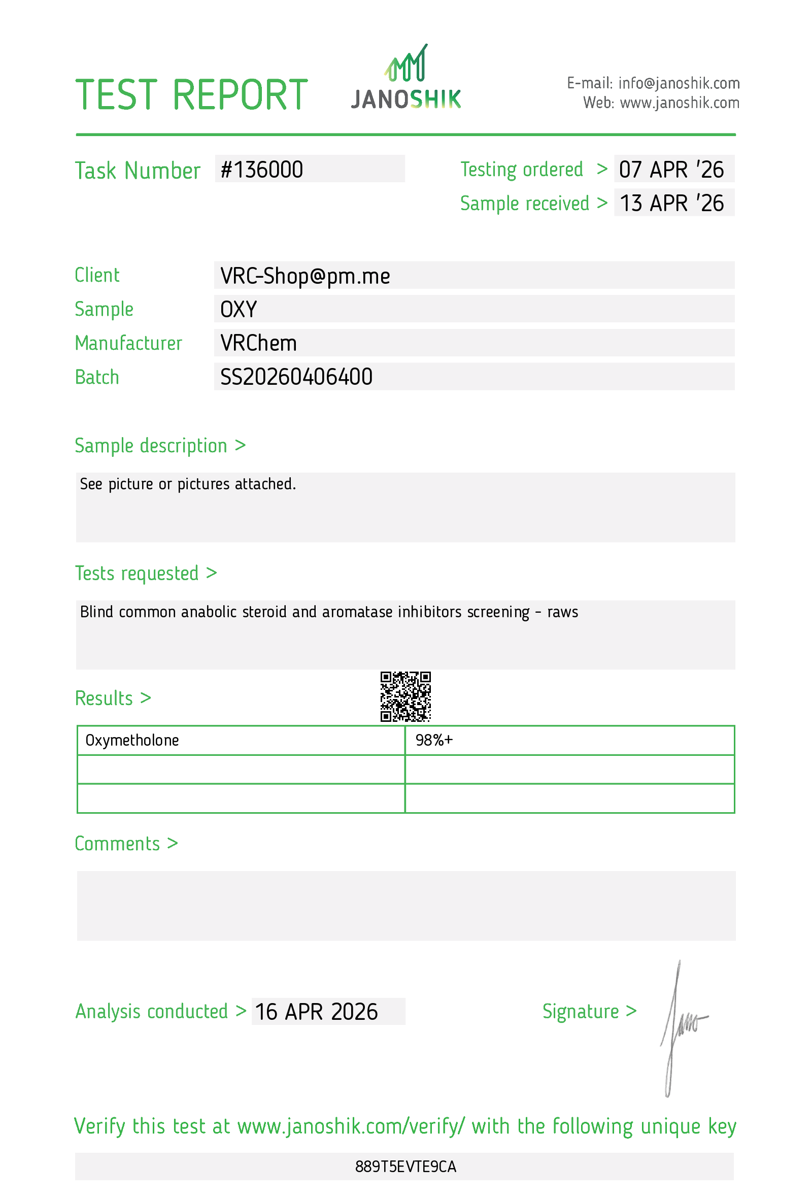 Certificate scan