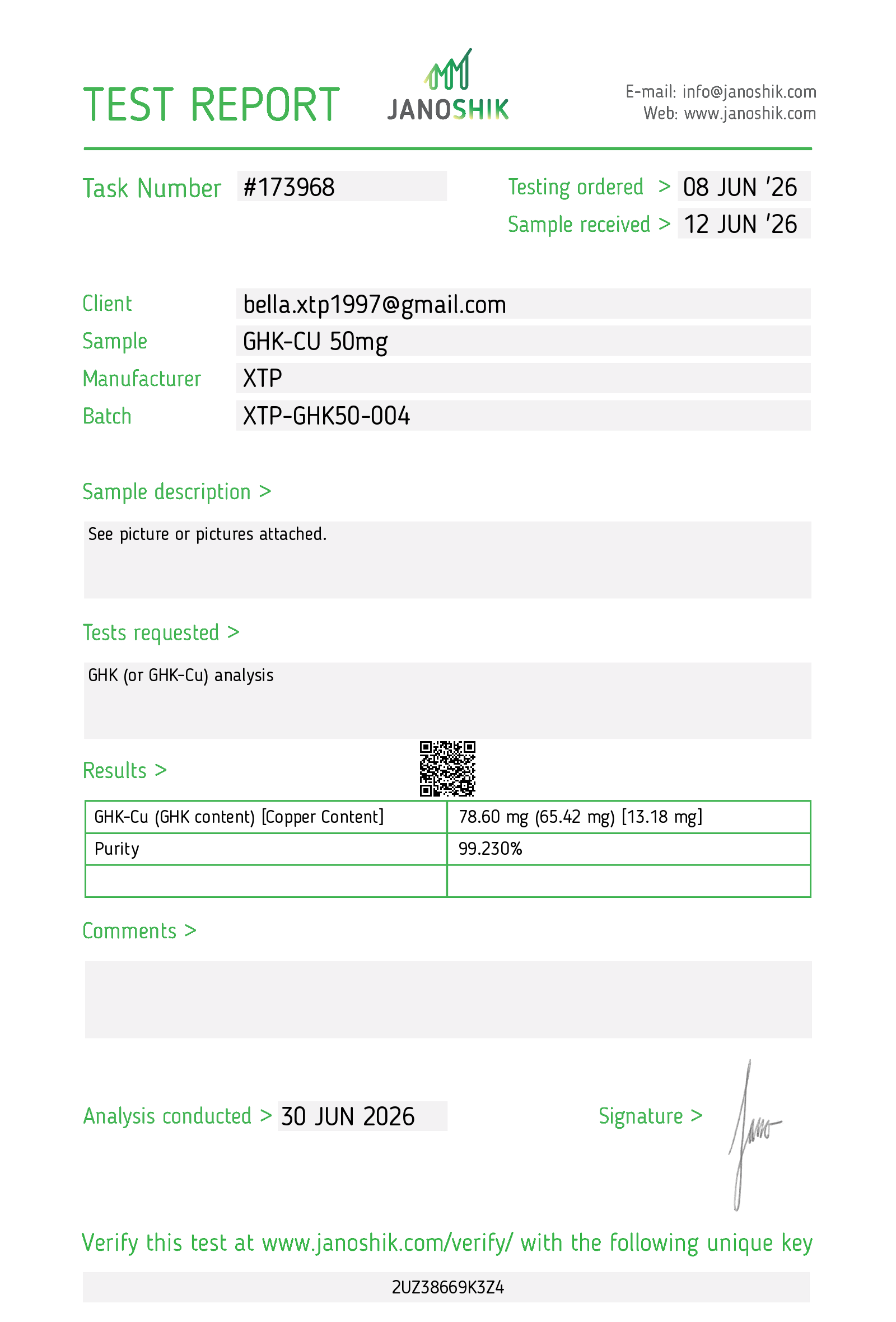 Certificate scan