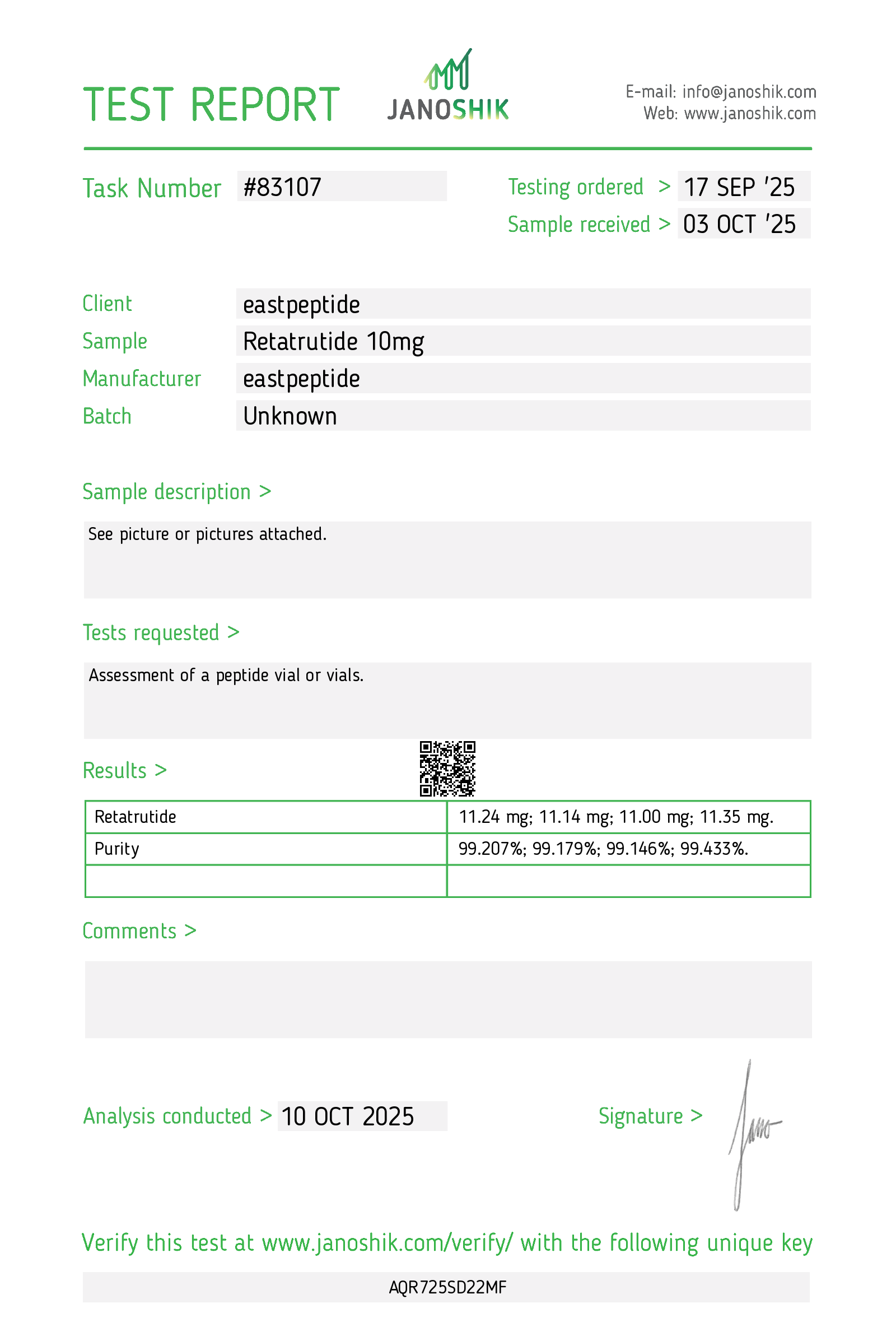 Certificate scan
