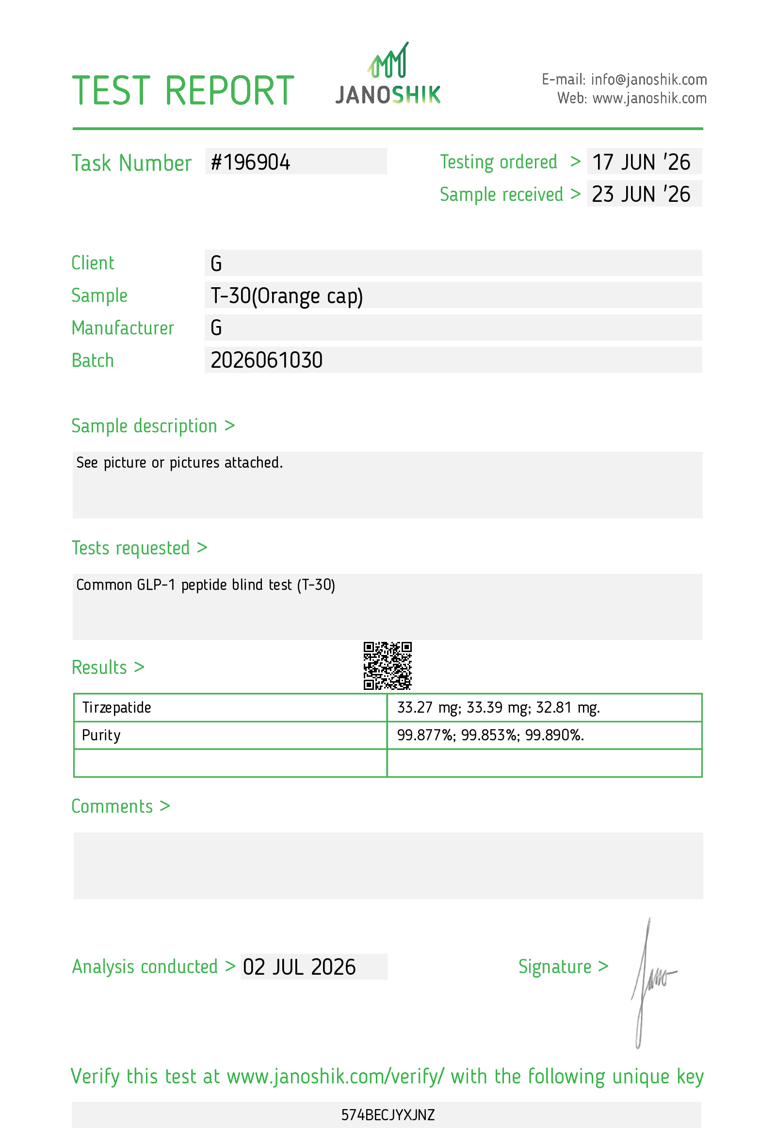 Certificate scan