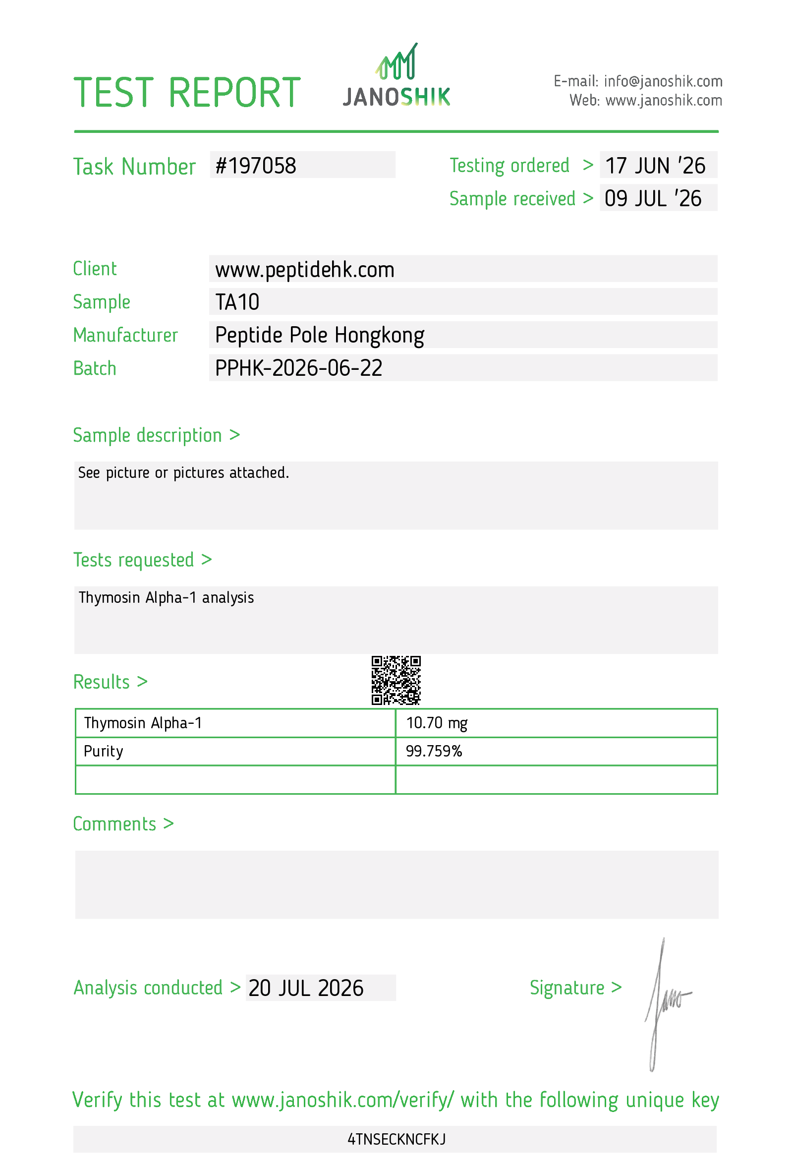 Certificate scan