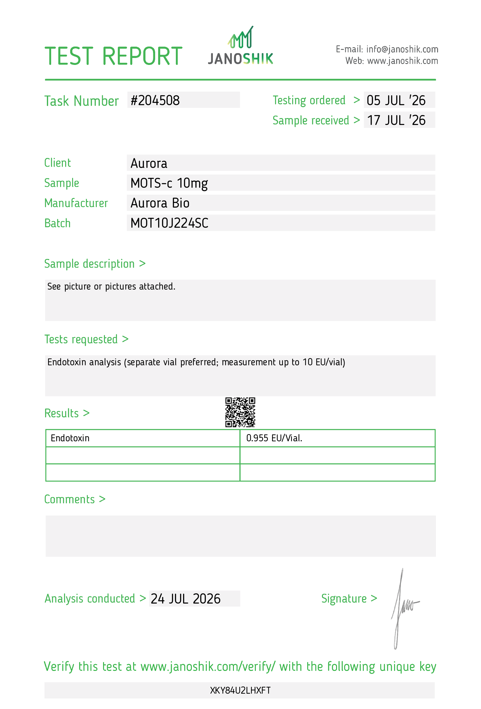Certificate scan