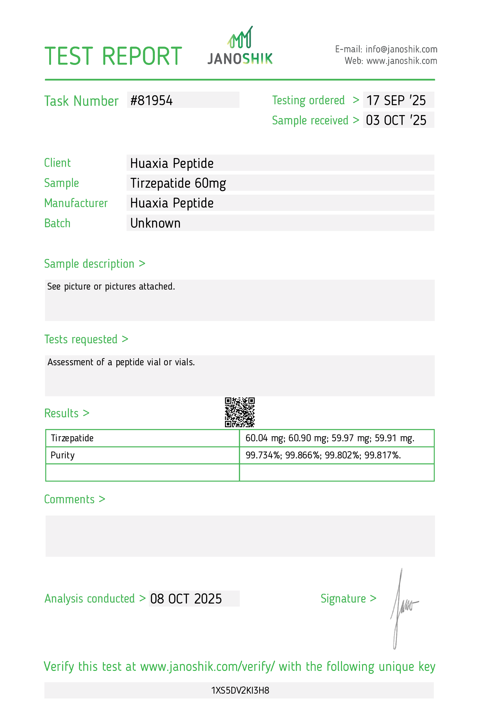 Certificate scan
