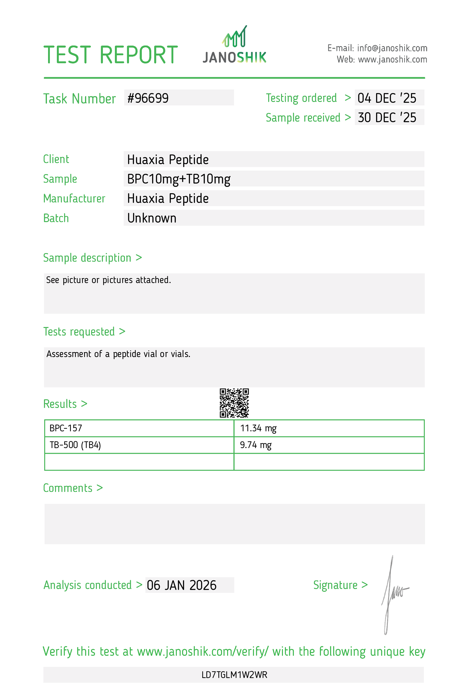Certificate scan