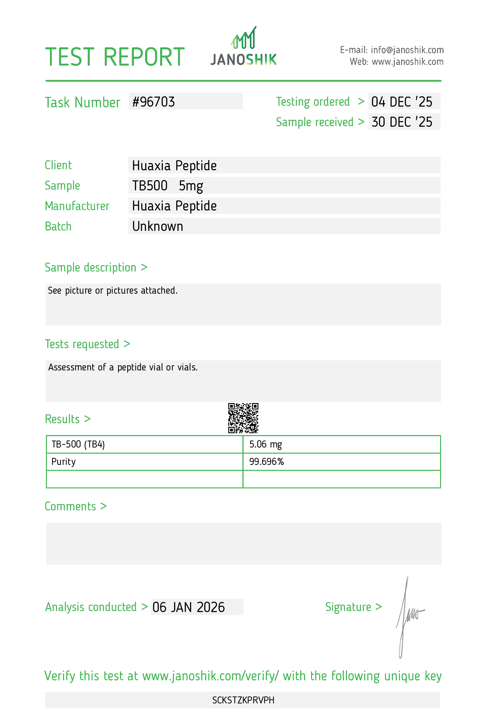 Certificate scan
