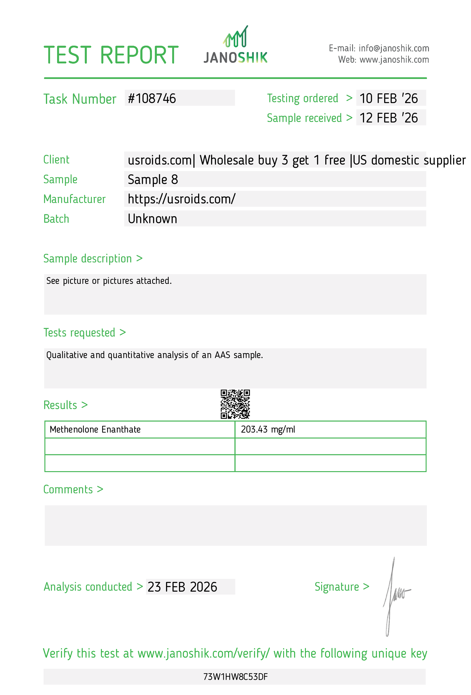 Certificate scan