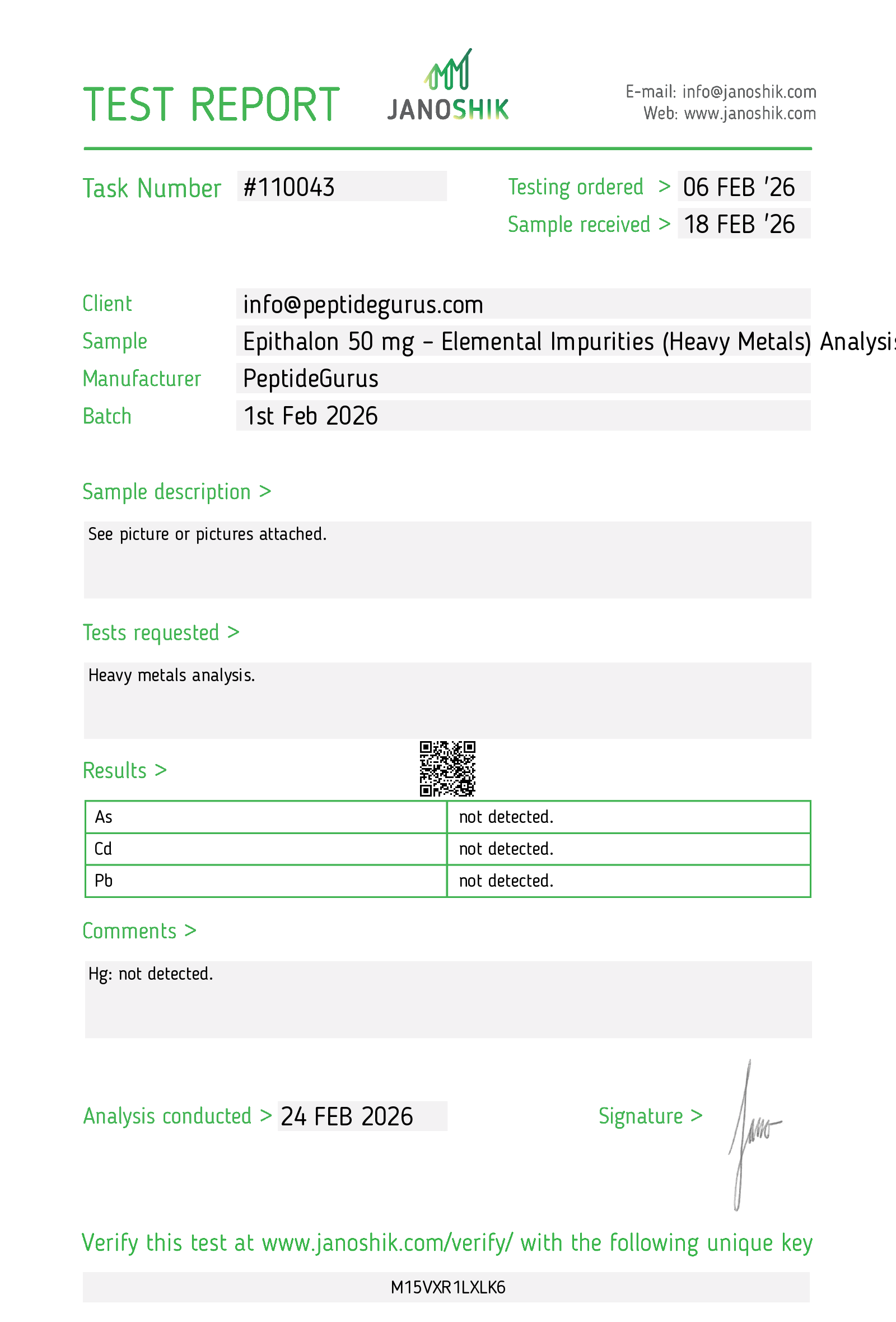Certificate scan