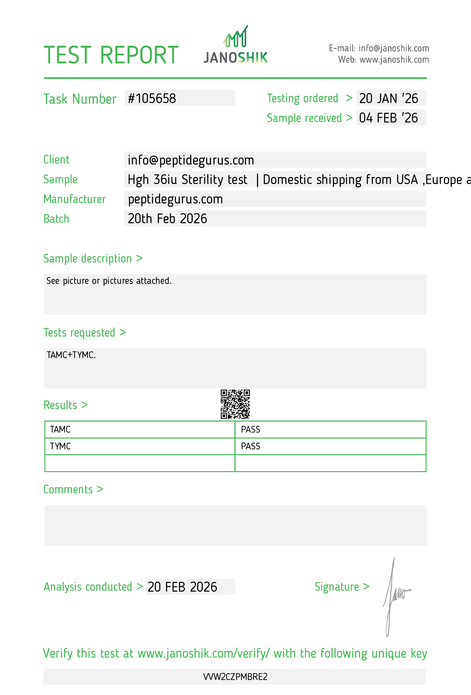 Certificate scan