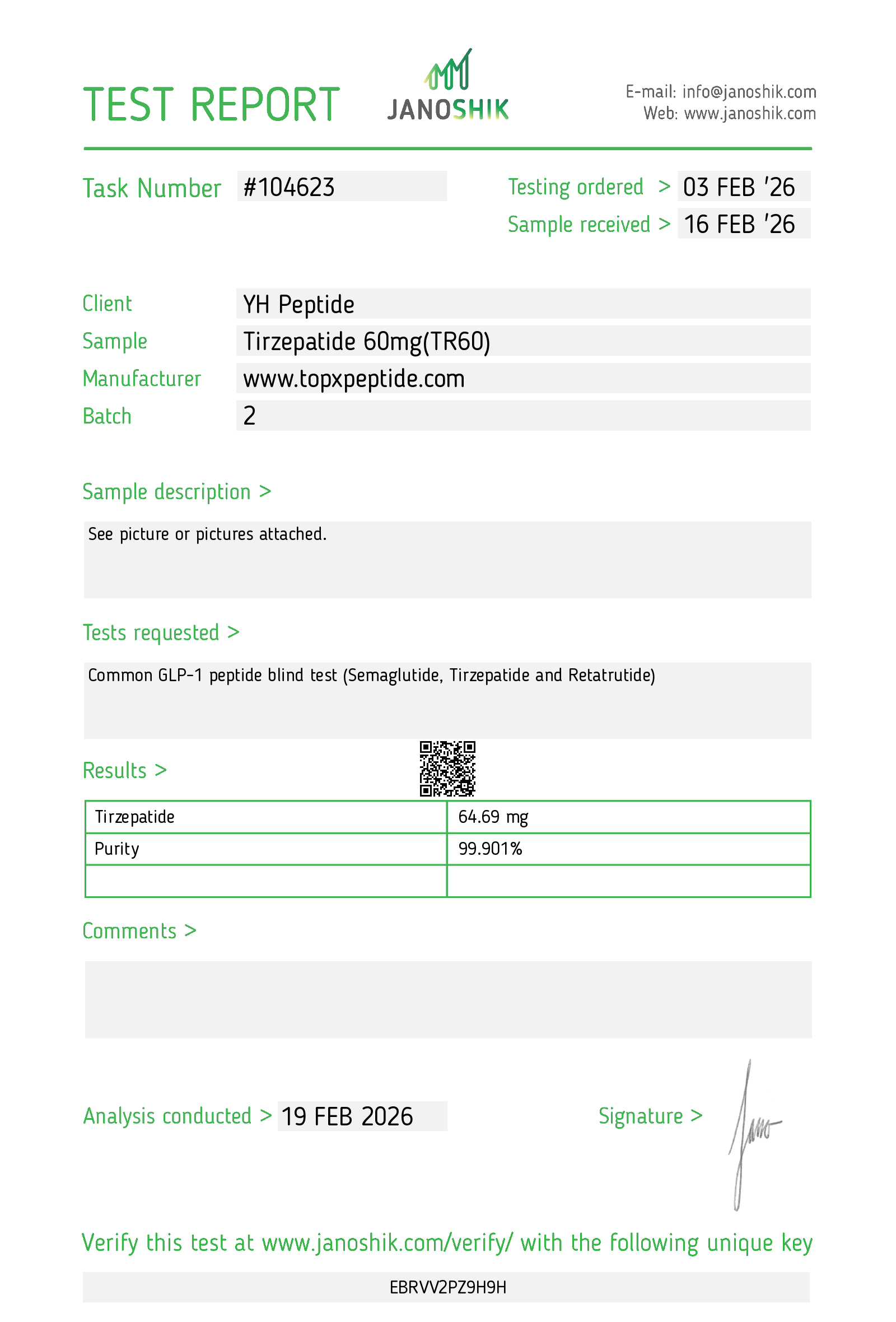 Certificate scan