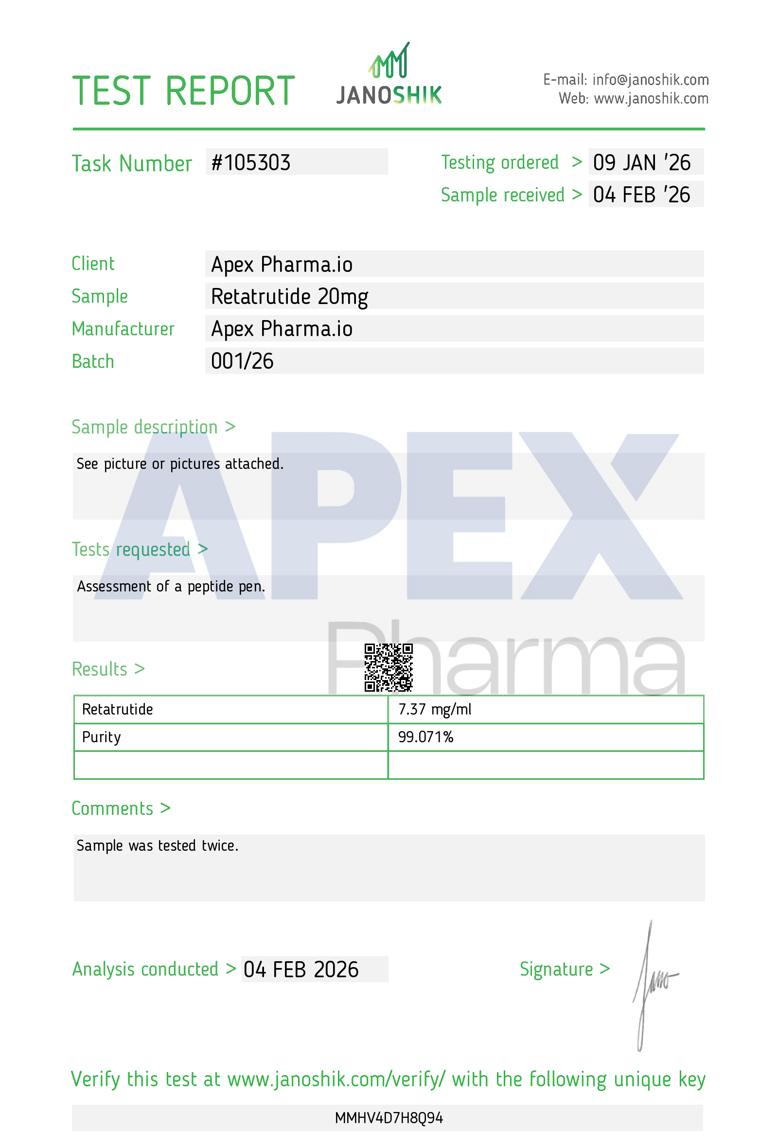 Certificate scan