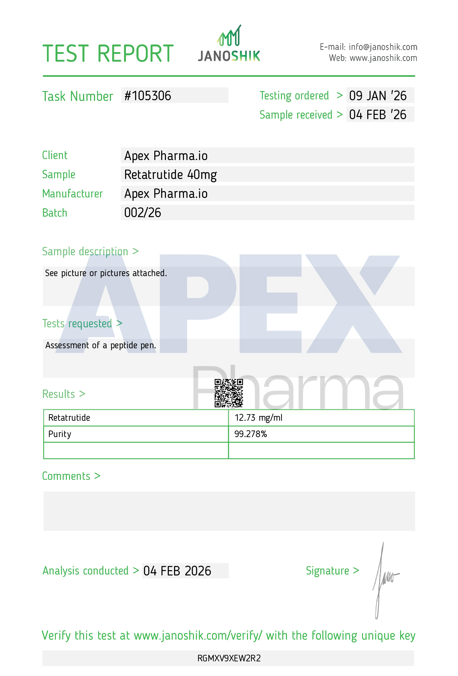 Certificate scan