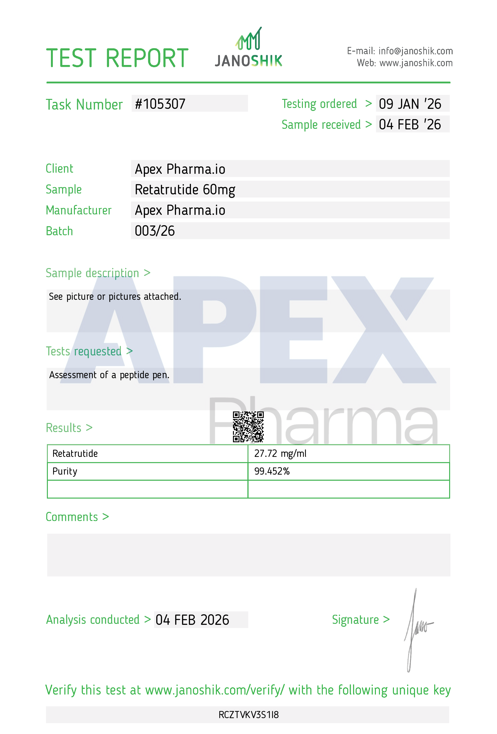 Certificate scan