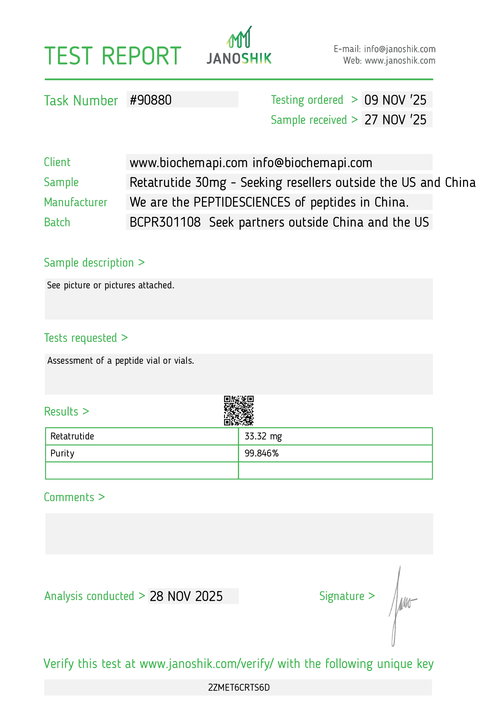Certificate scan