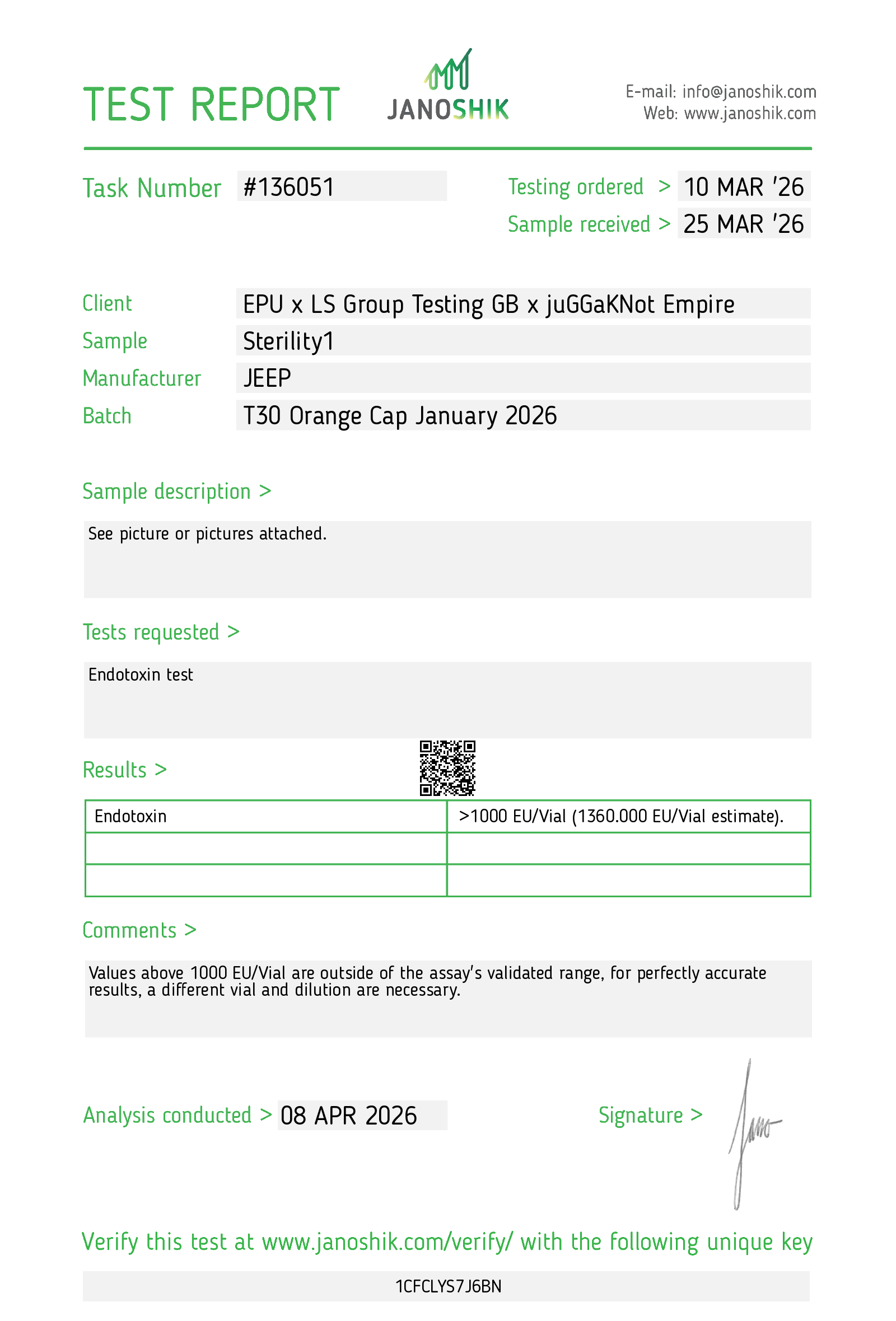 Certificate scan