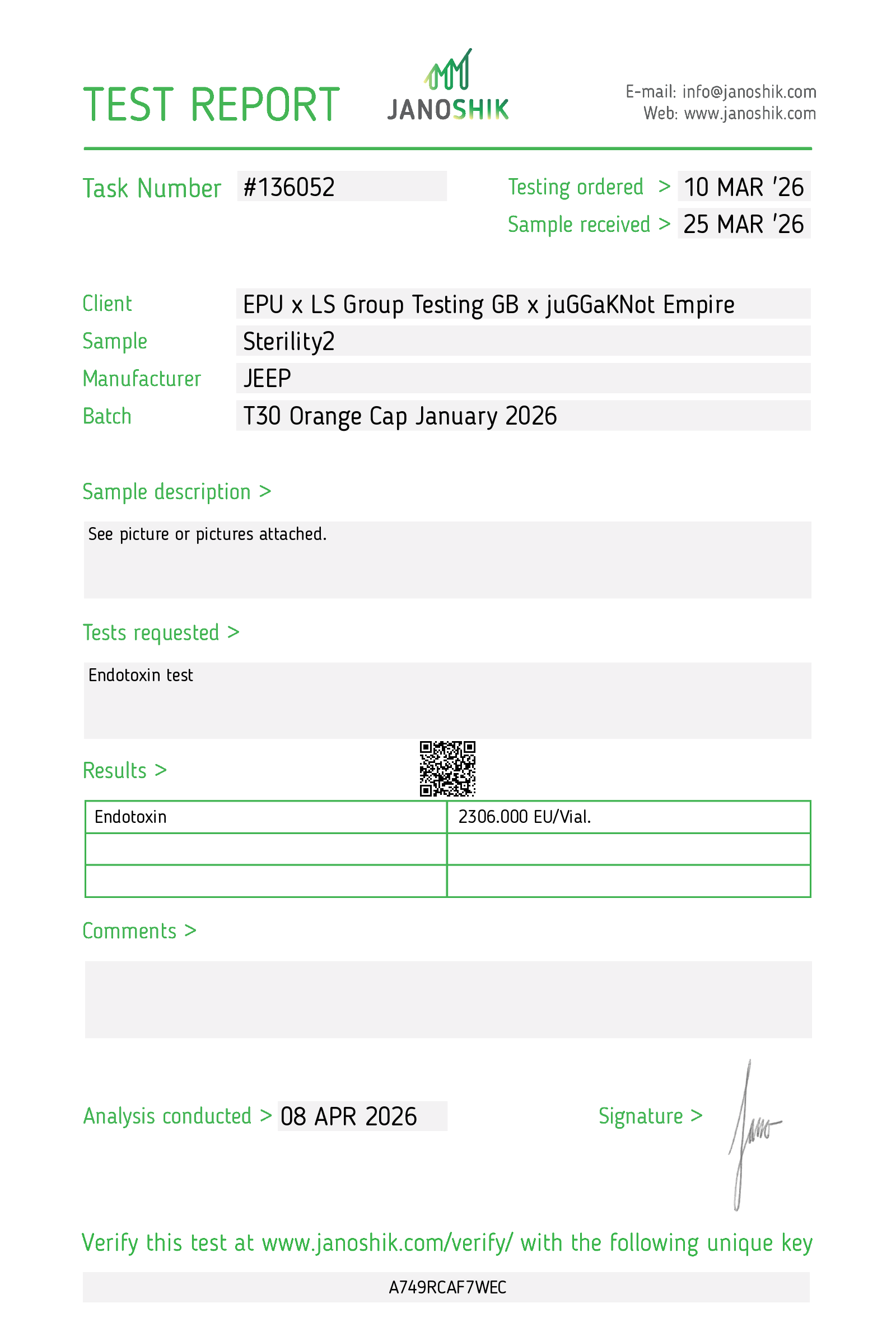Certificate scan