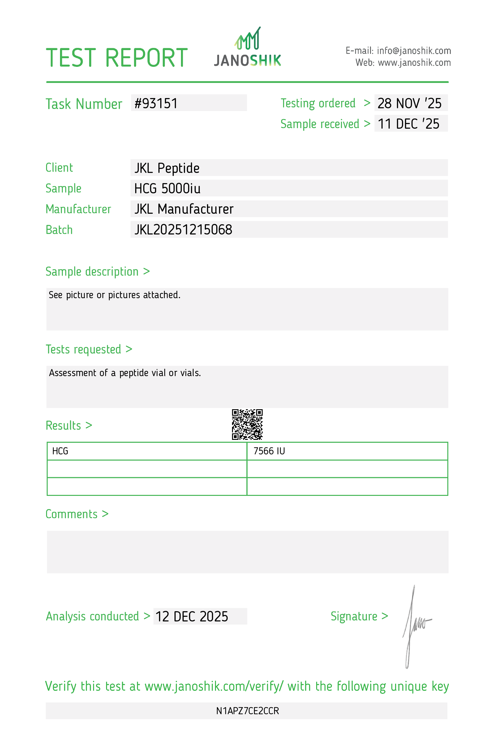 Certificate scan