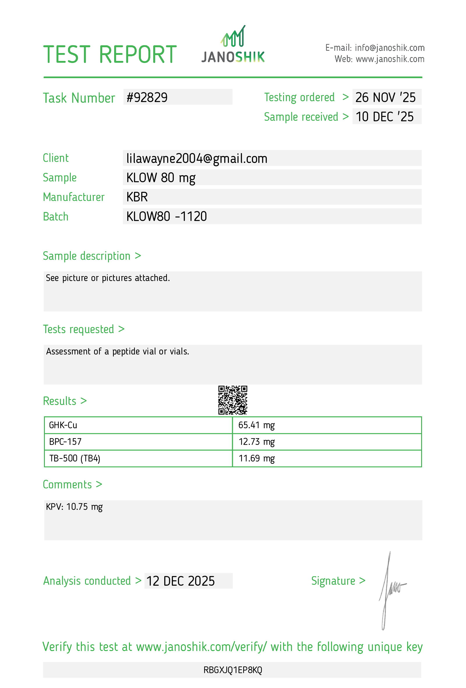 Certificate scan