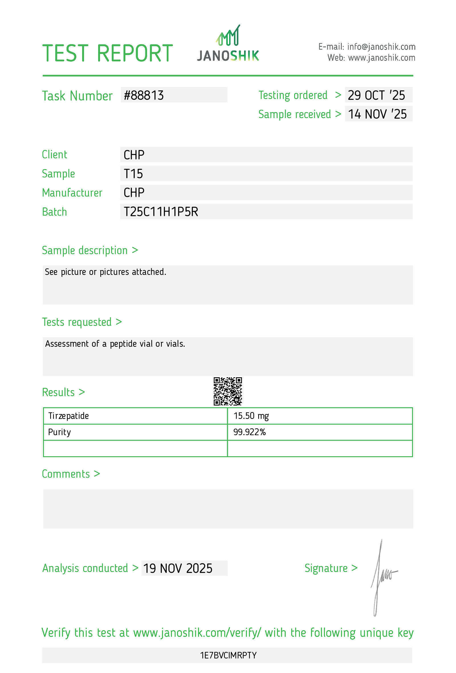 Certificate scan