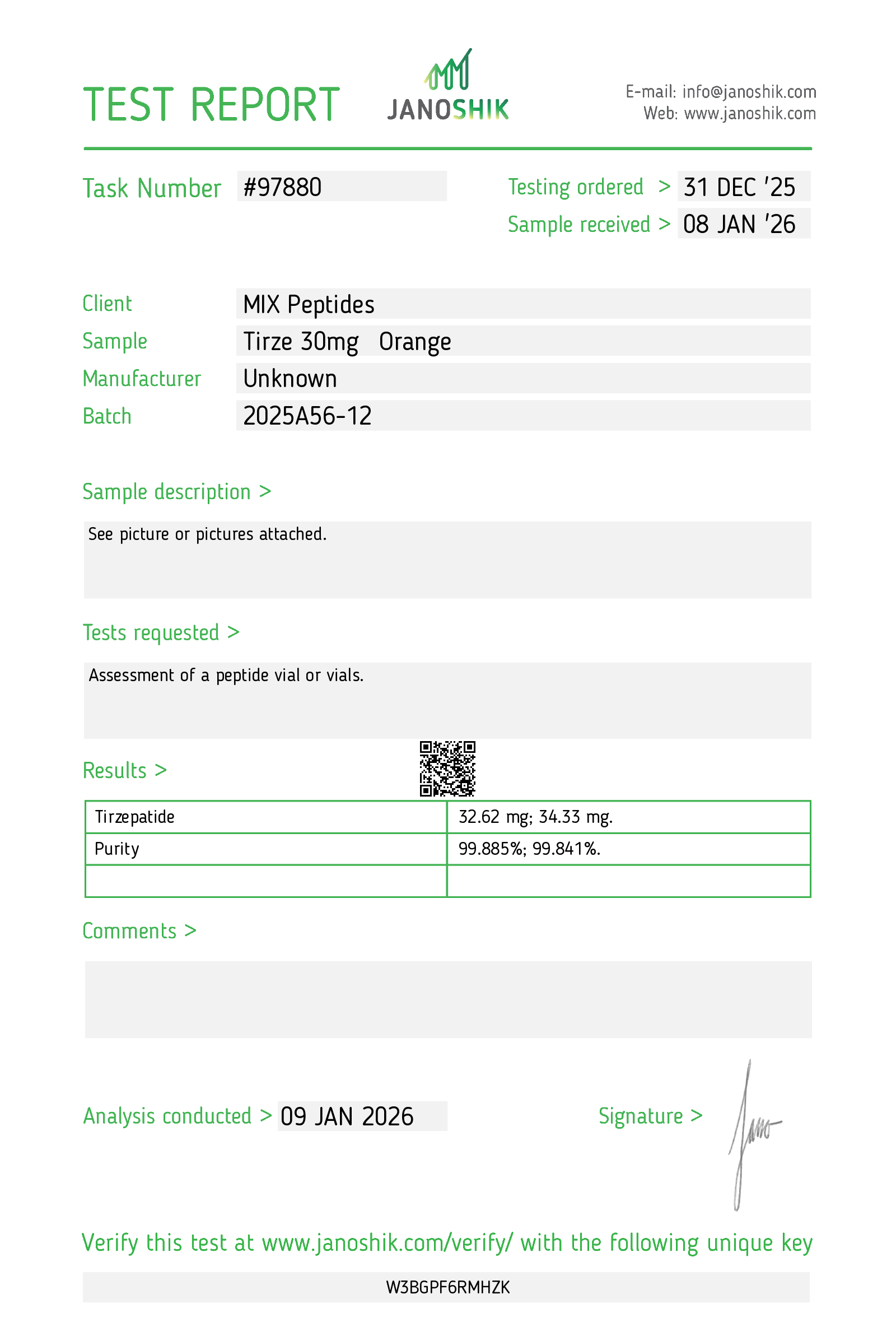 Certificate scan