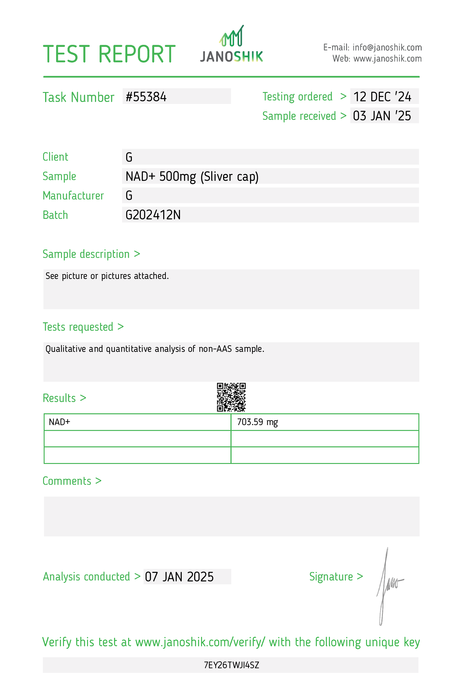 Certificate scan