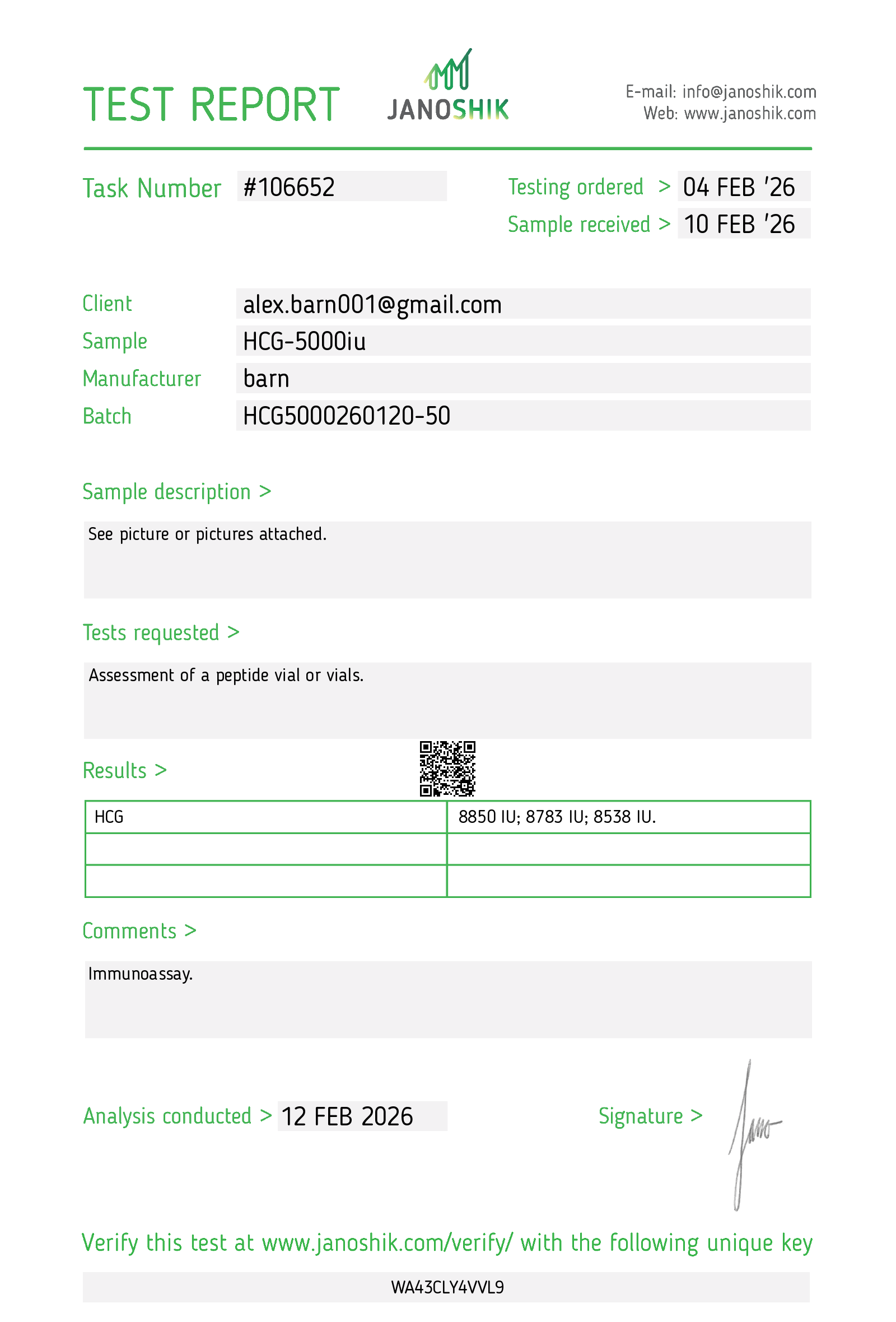 Certificate scan