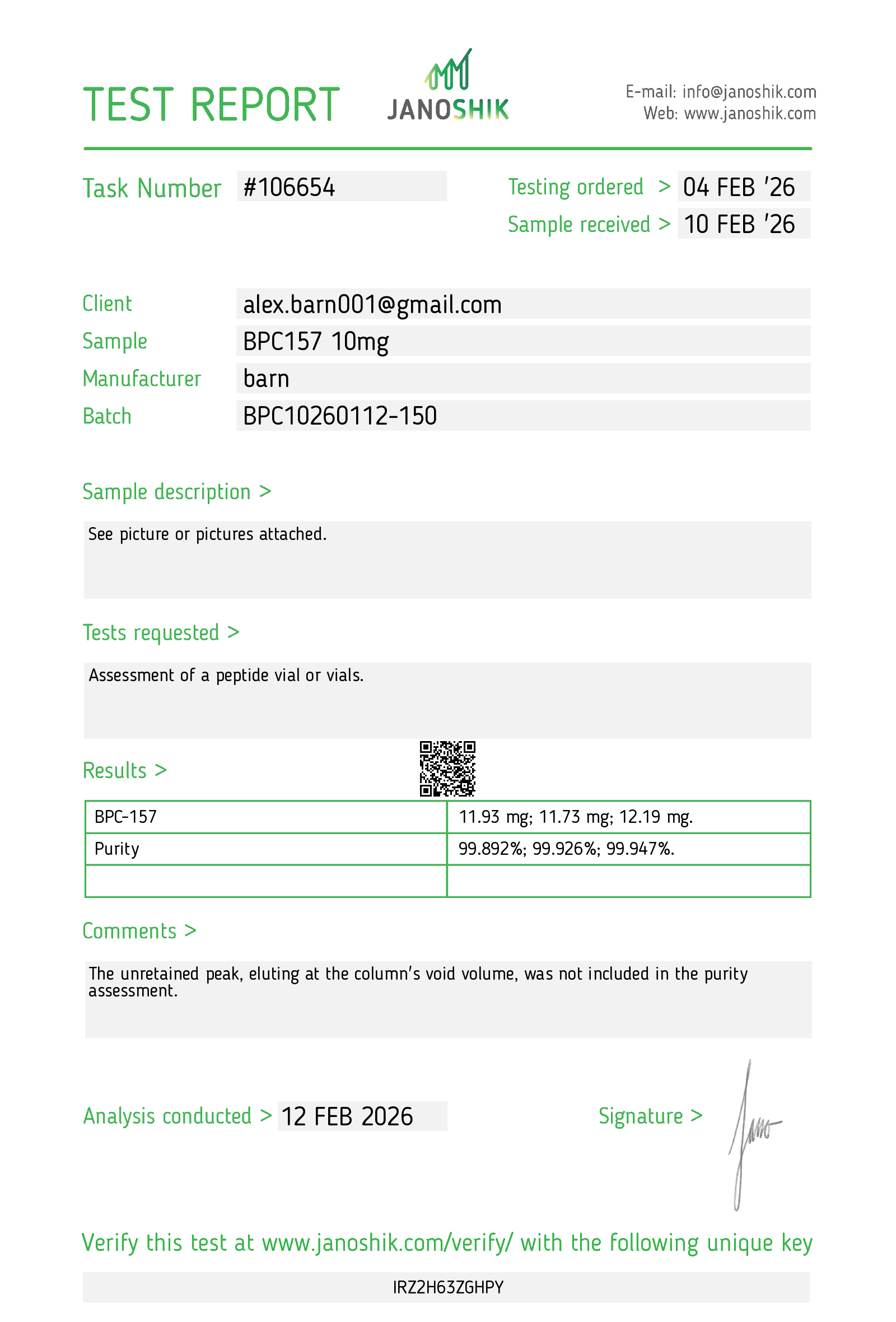 Certificate scan