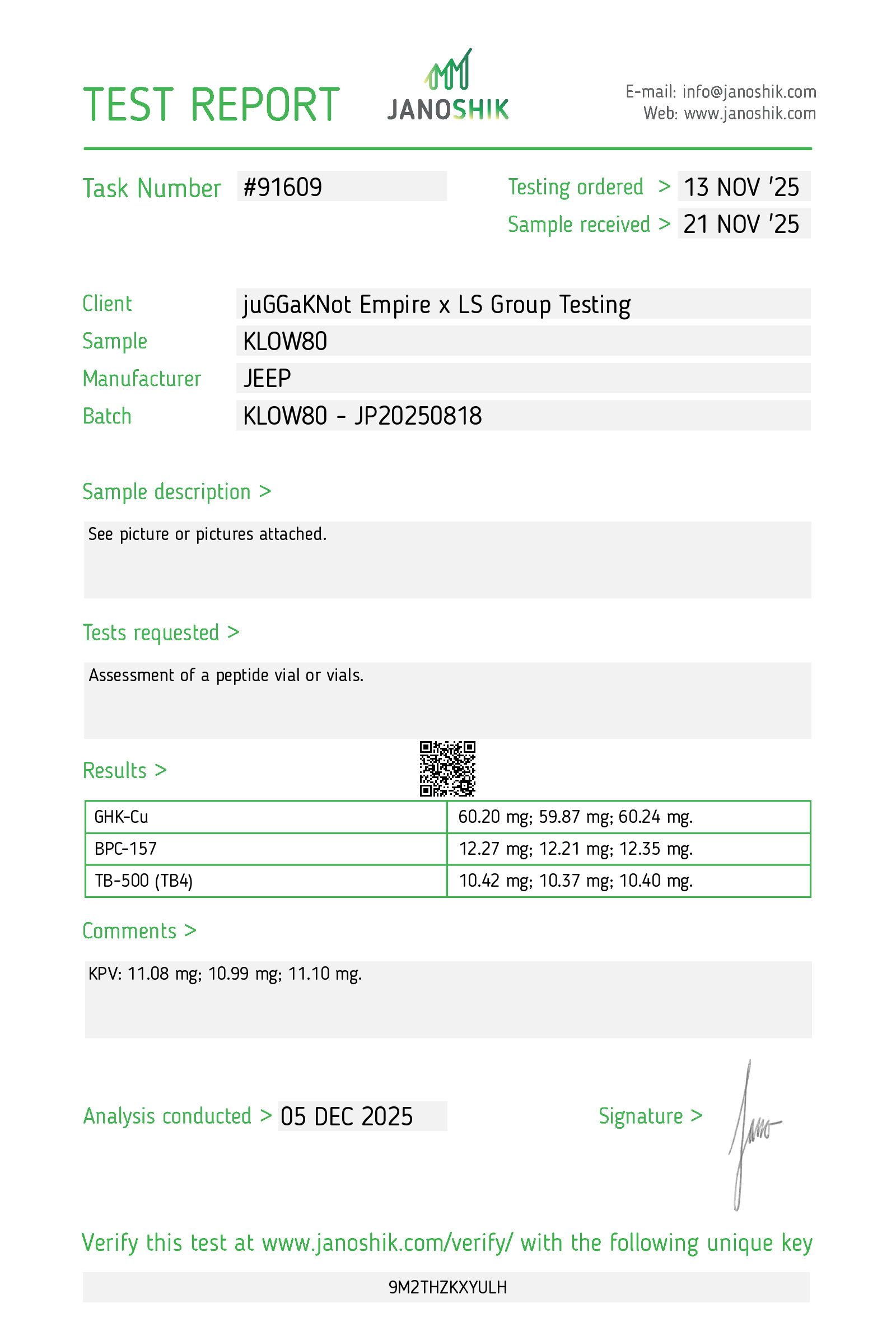 Certificate scan