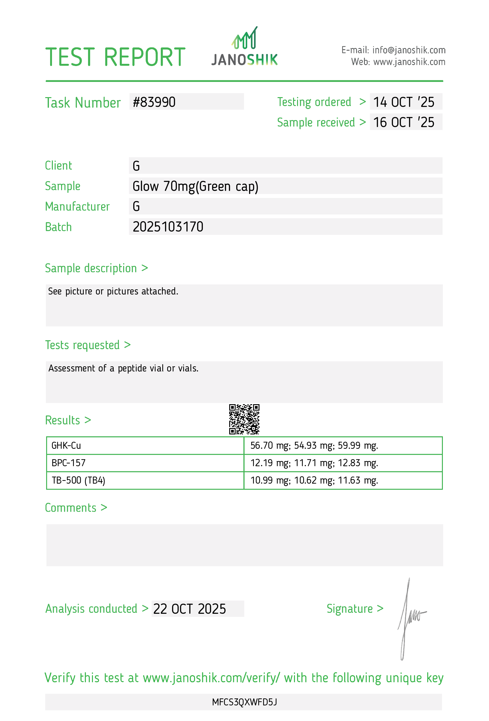 Certificate scan