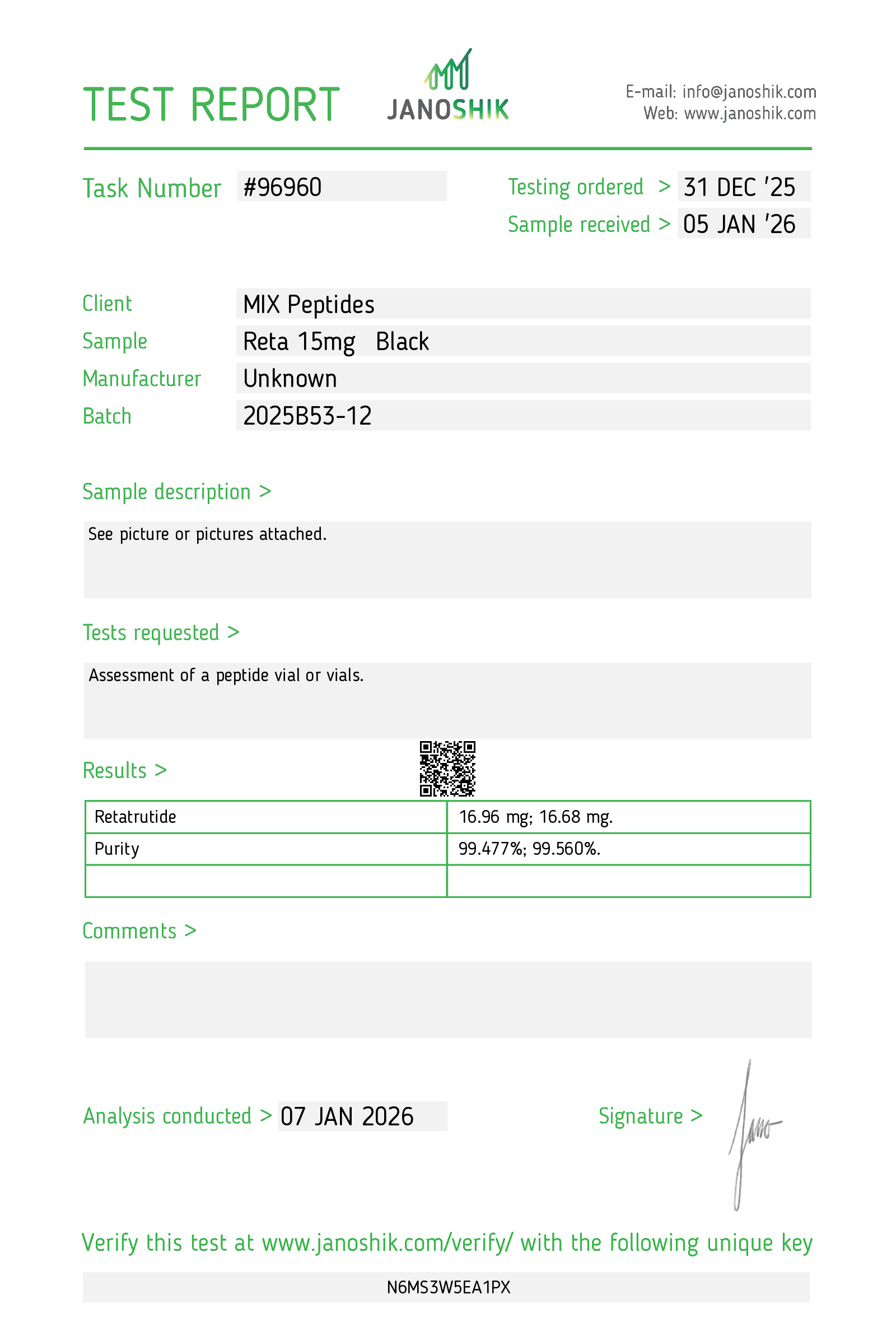 Certificate scan