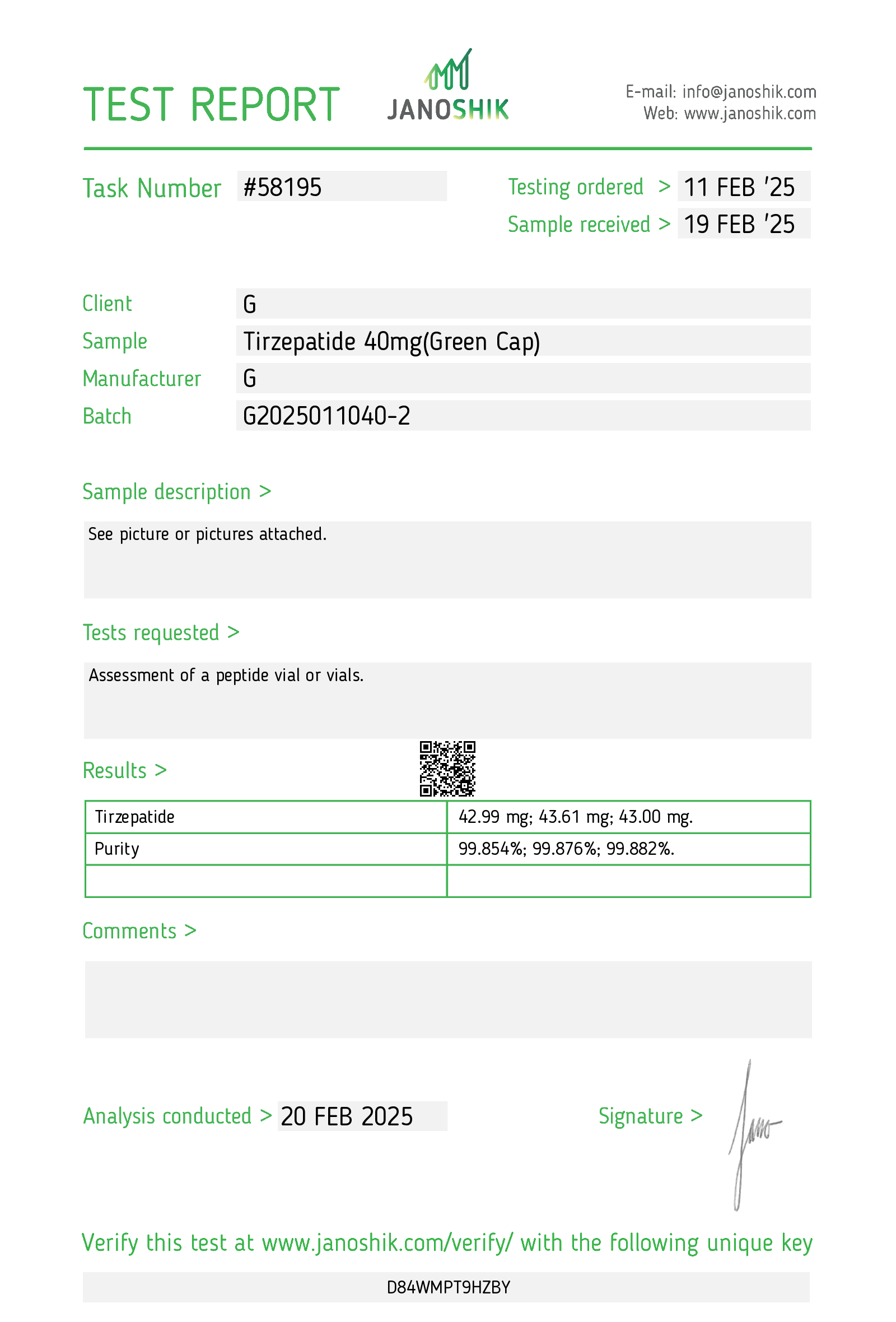 Certificate scan