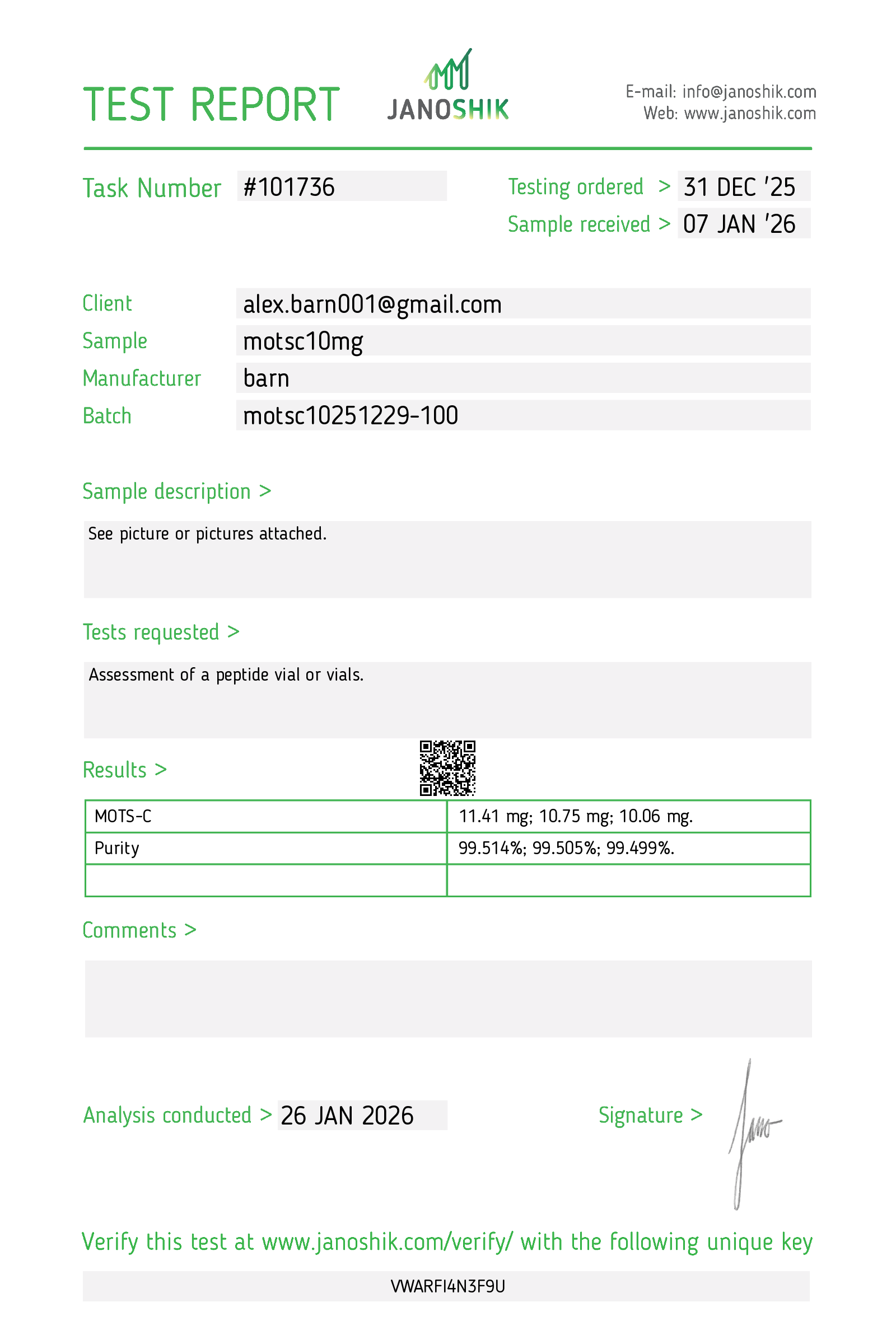 Certificate scan