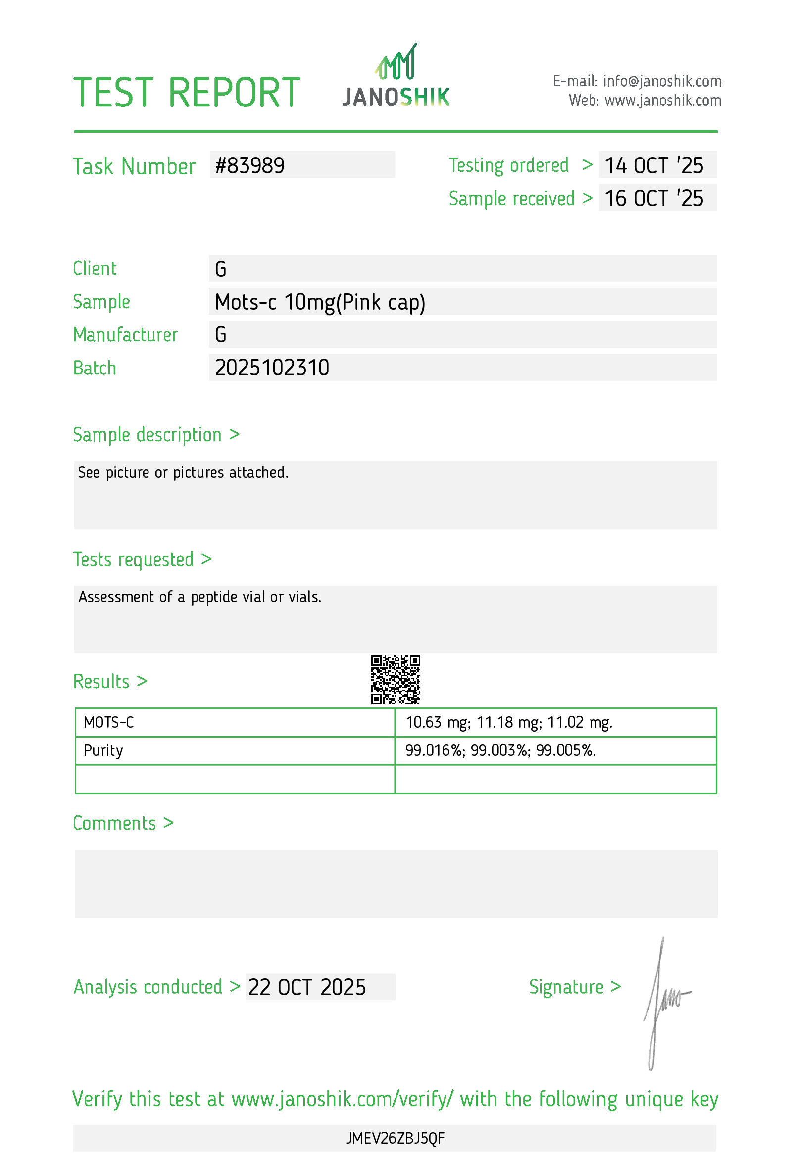 Certificate scan