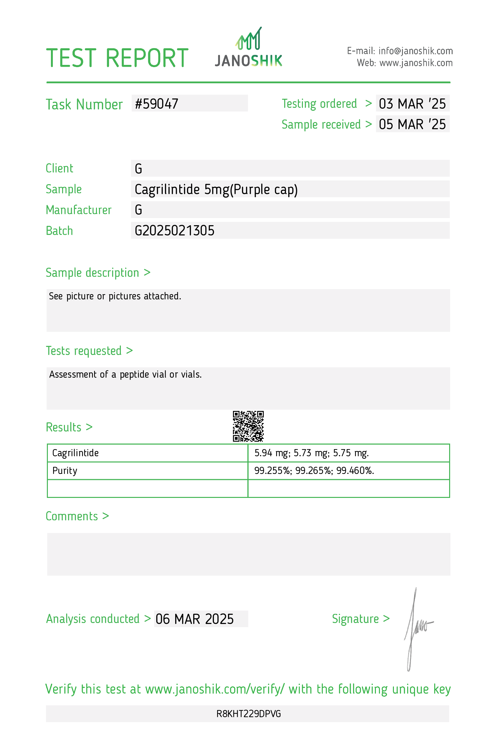 Certificate scan