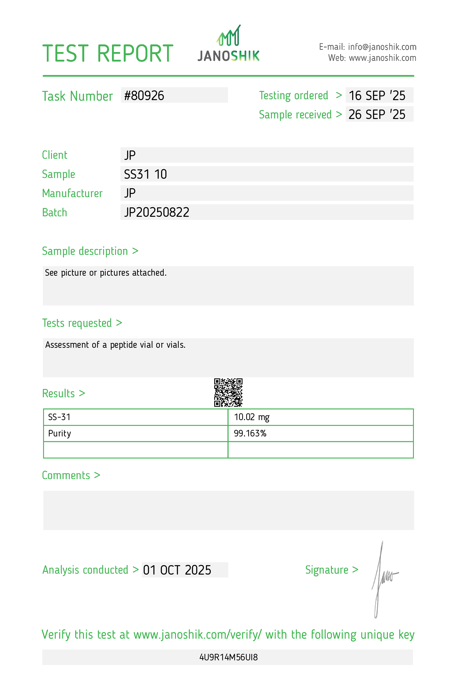 Certificate scan