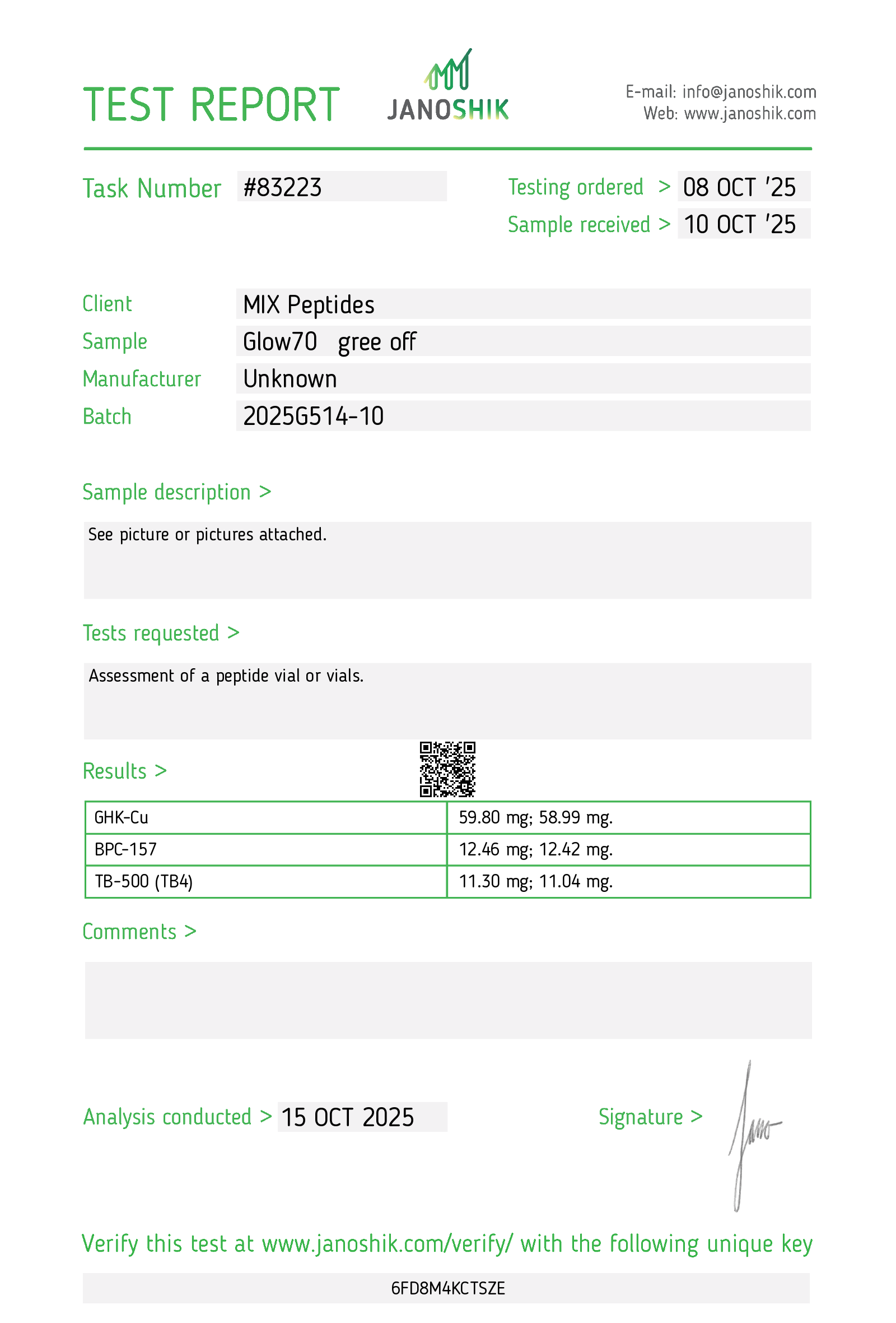 Certificate scan