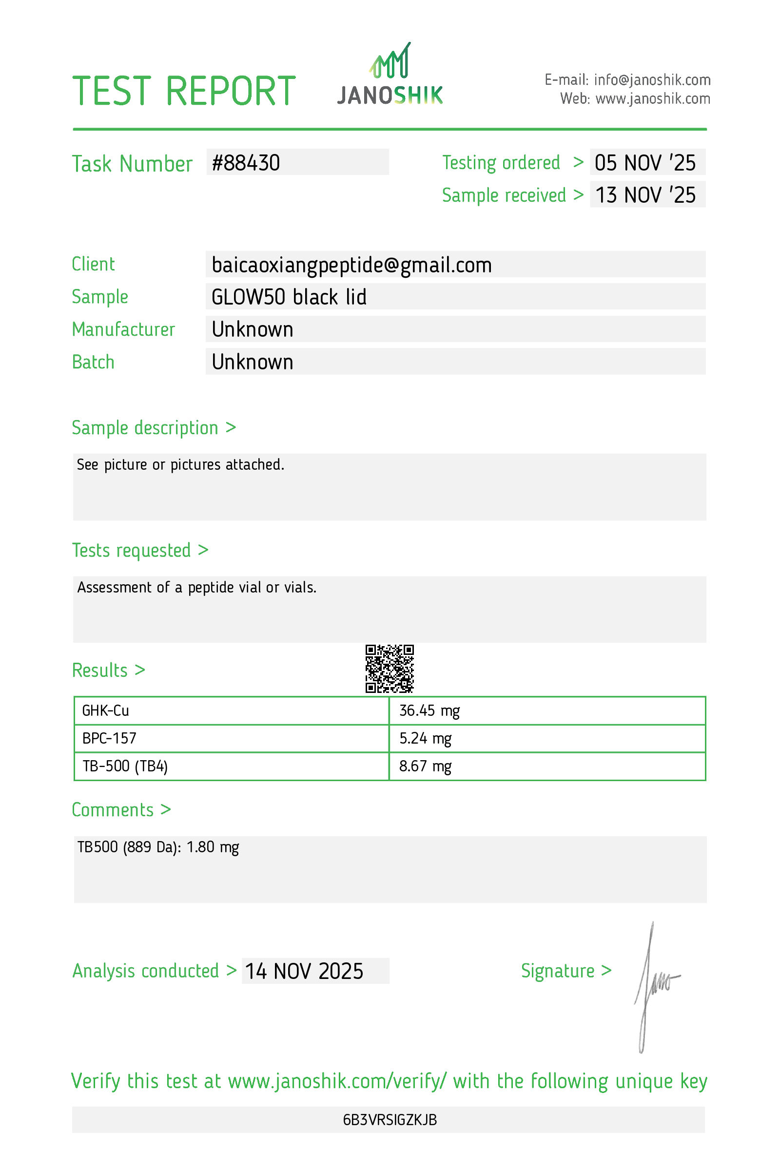 Certificate scan
