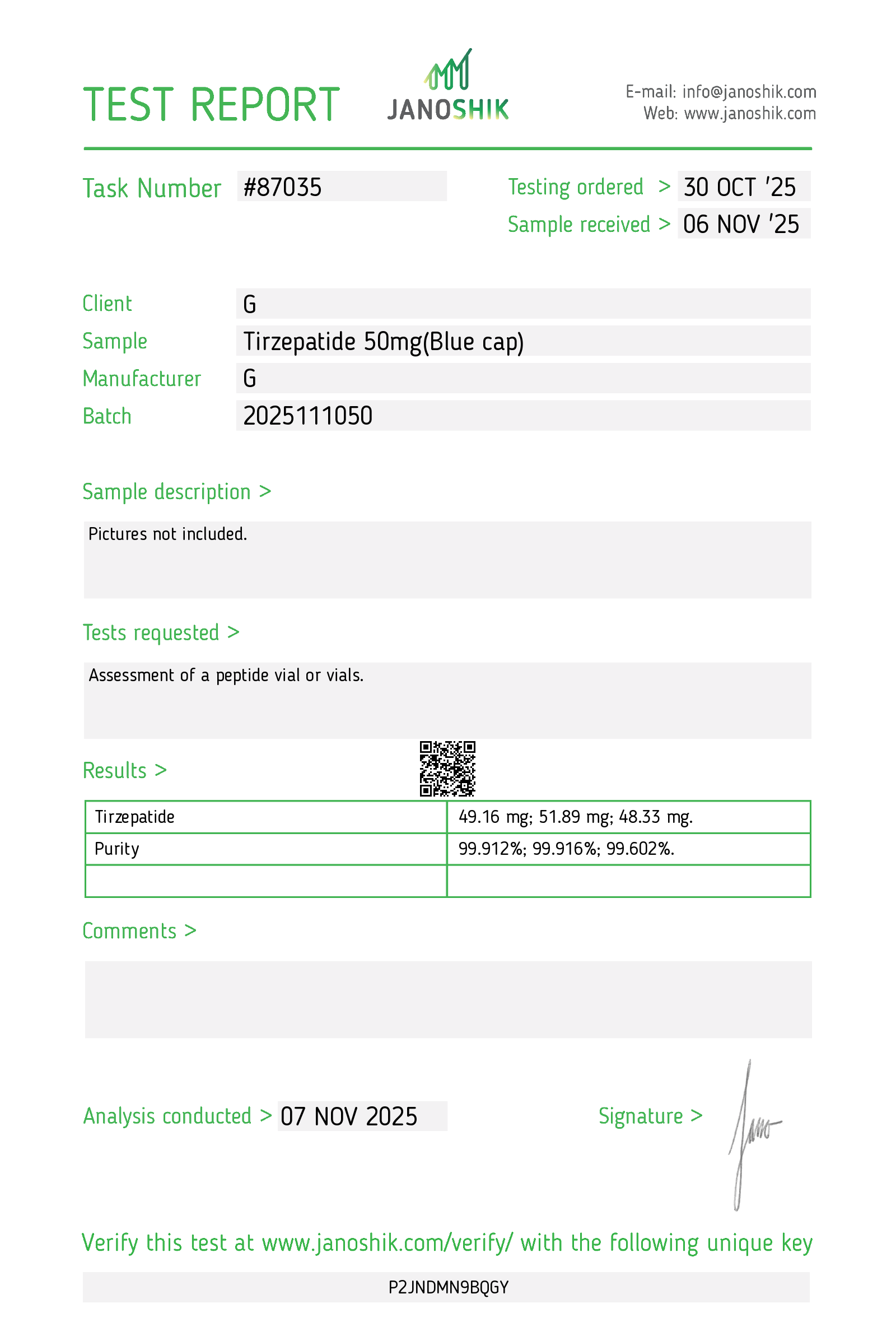 Certificate scan