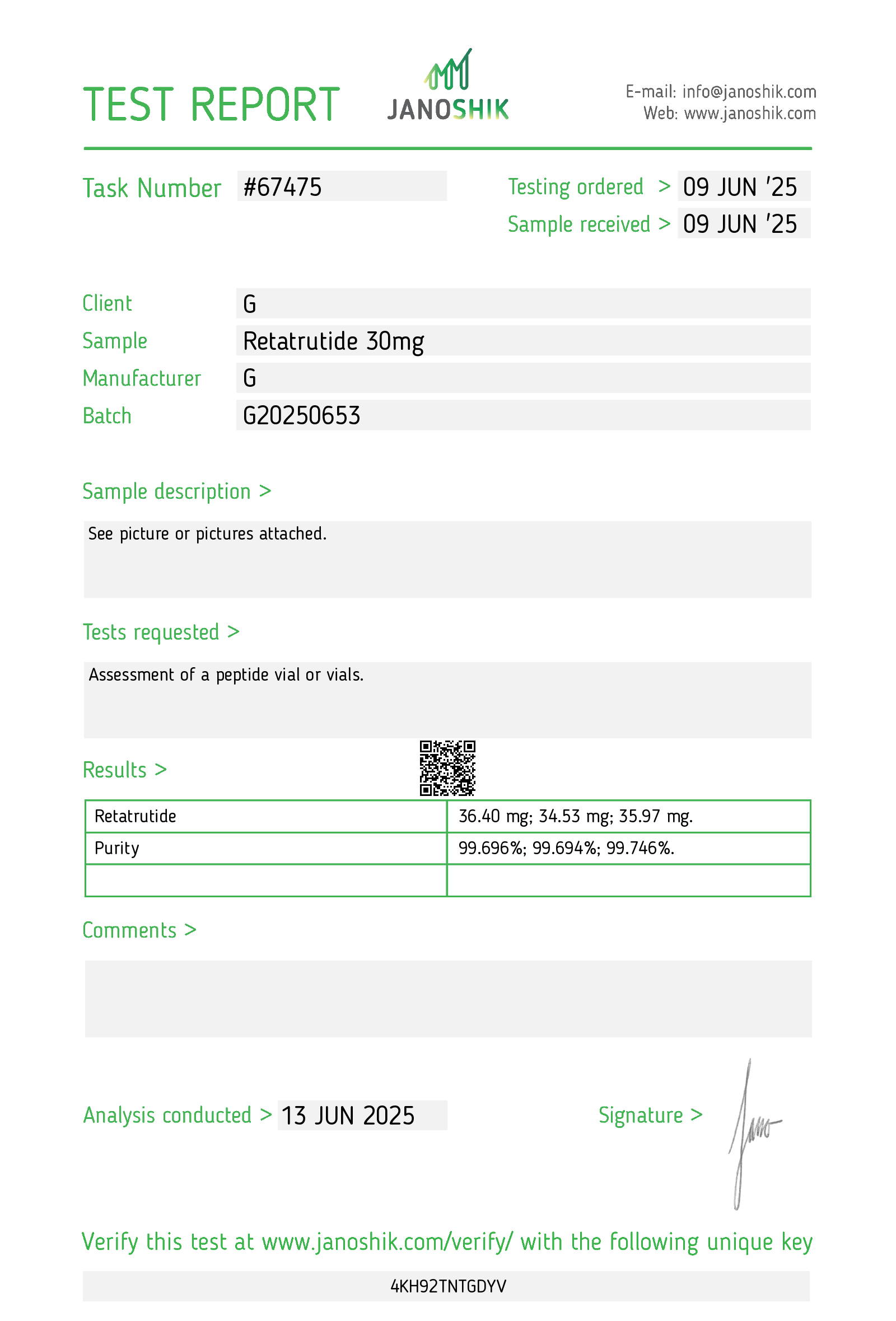 Certificate scan