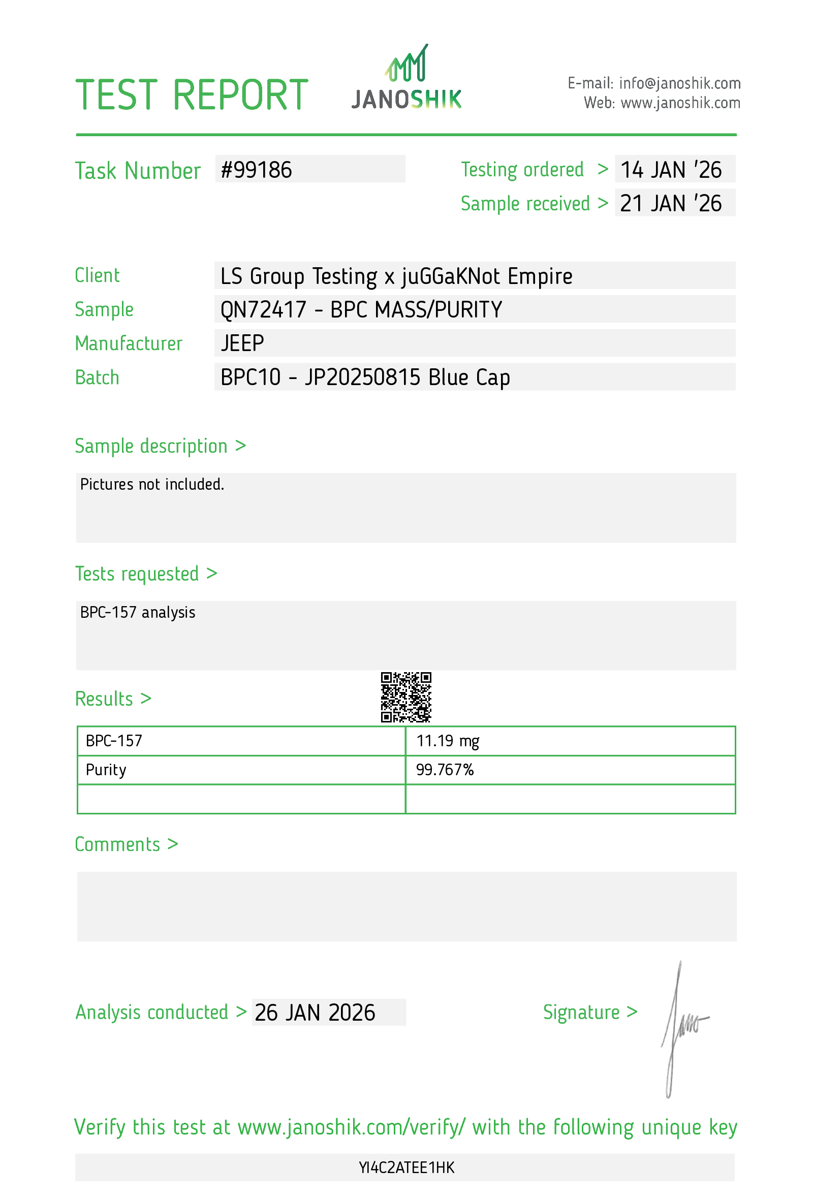 Certificate scan
