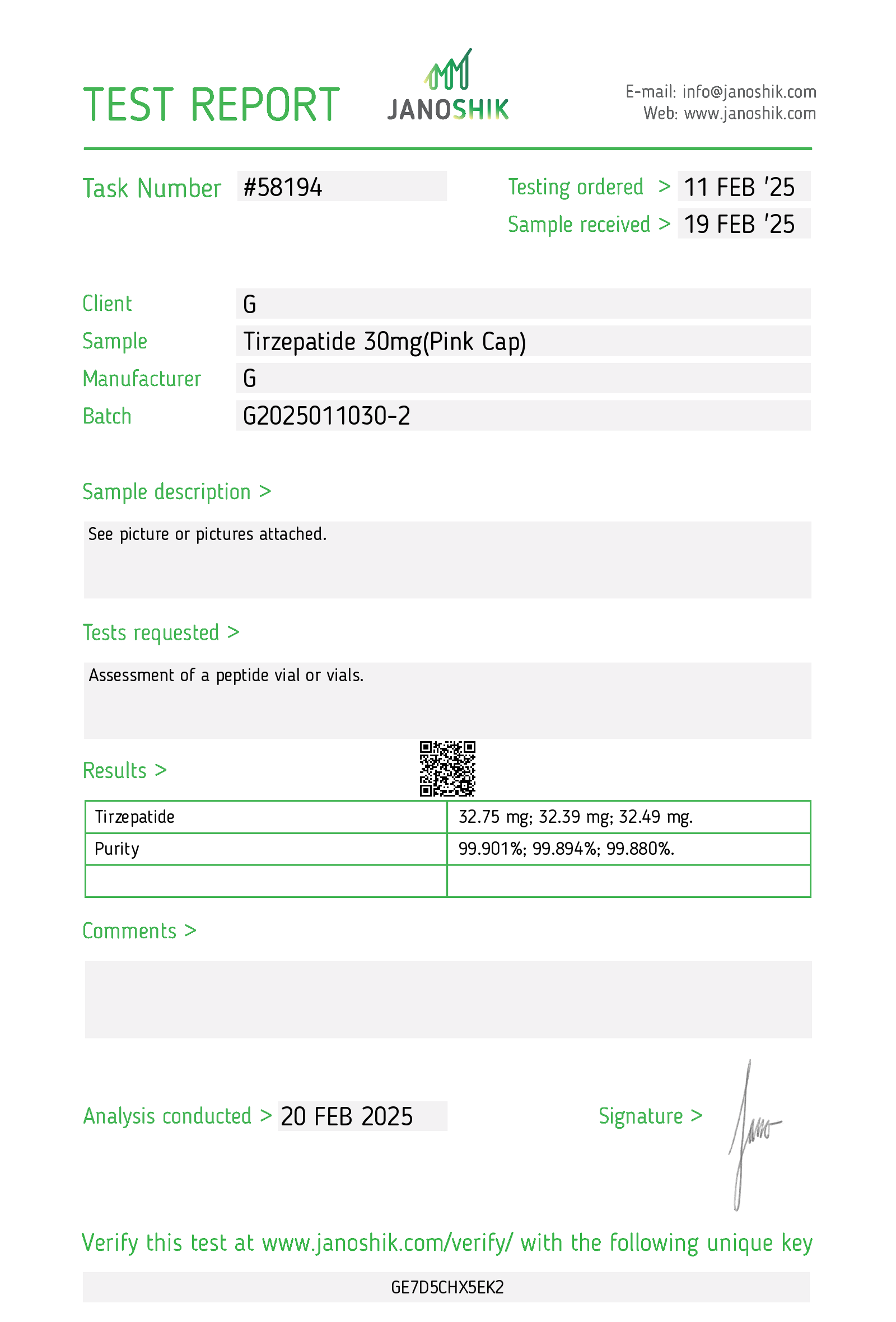 Certificate scan